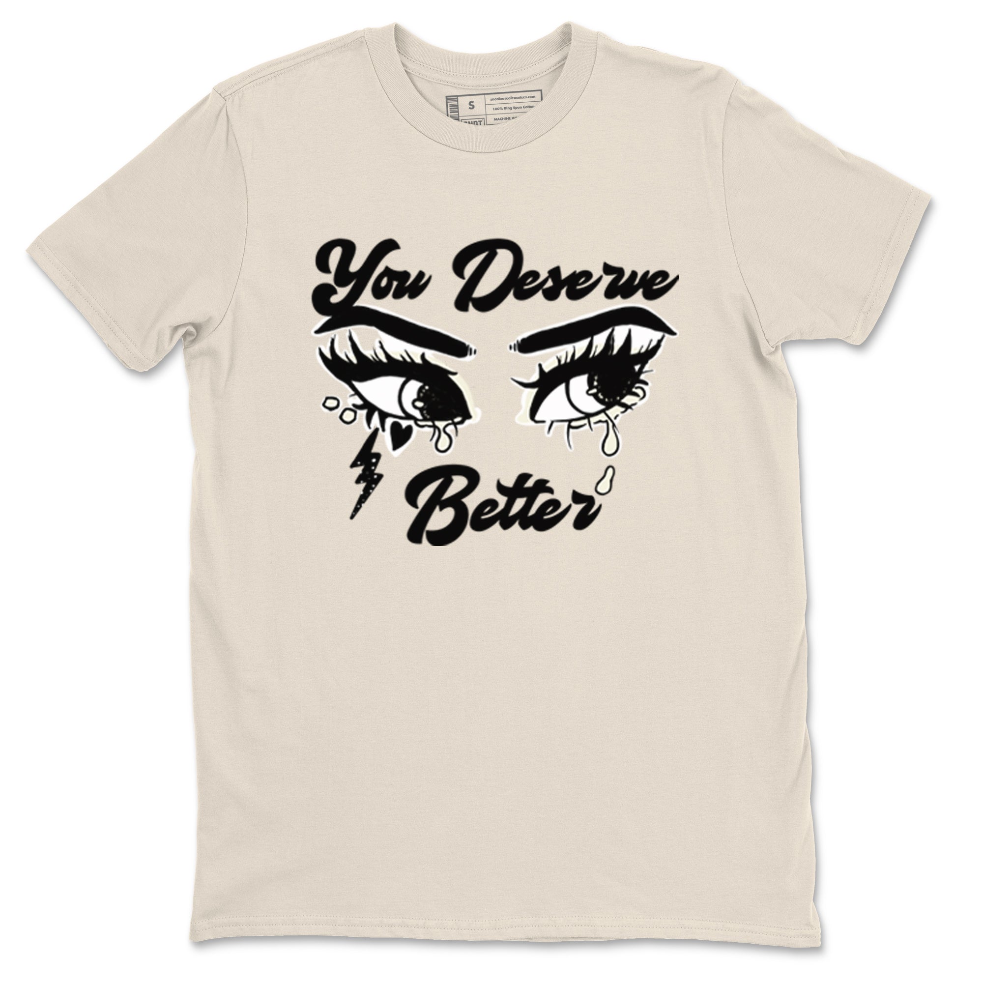 AJ5 Sail shirt to match jordans You Deserve Better sneaker tees Air Jordan 5 Sail Drip Gear Zone unisex cotton Natural 2 crew neck shirt