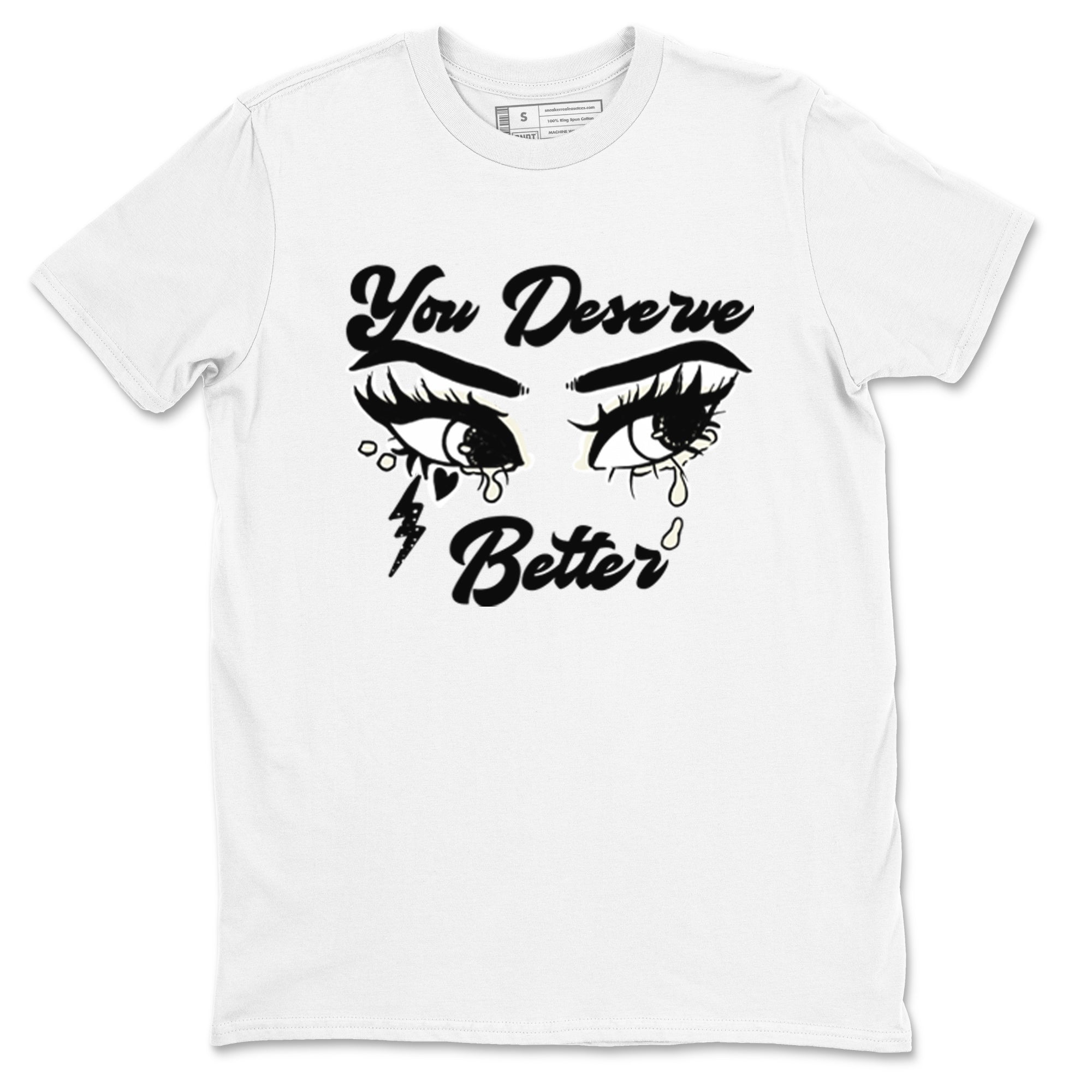 AJ5 Sail shirt to match jordans You Deserve Better sneaker tees Air Jordan 5 Sail Drip Gear Zone unisex cotton White 2 crew neck shirt