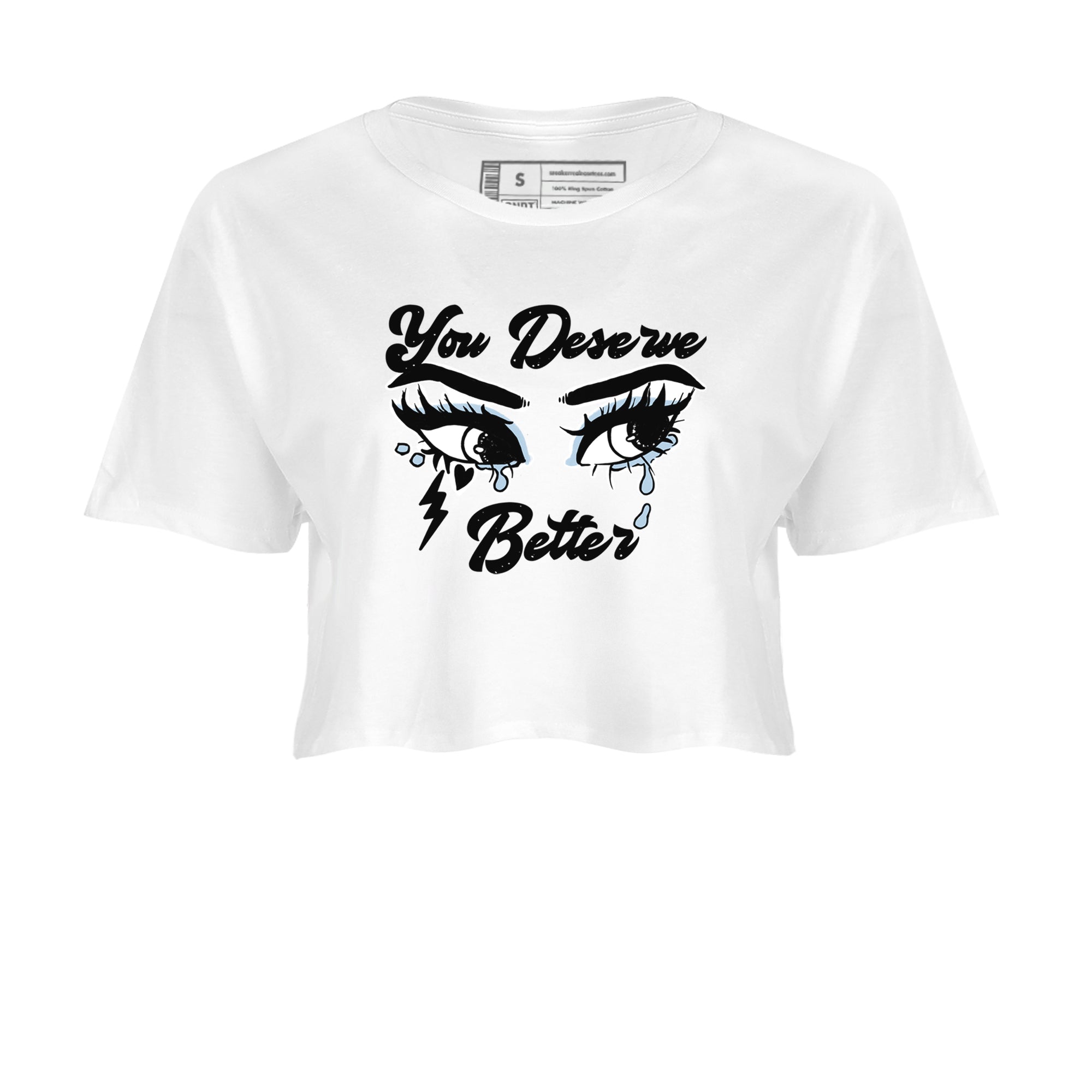 6s Reverse Cookies shirt to match jordans You Deserve Better sneaker tees Air Jordan 6 Reverse Cookies Drip Gear Zone White 2 crop length shirt
