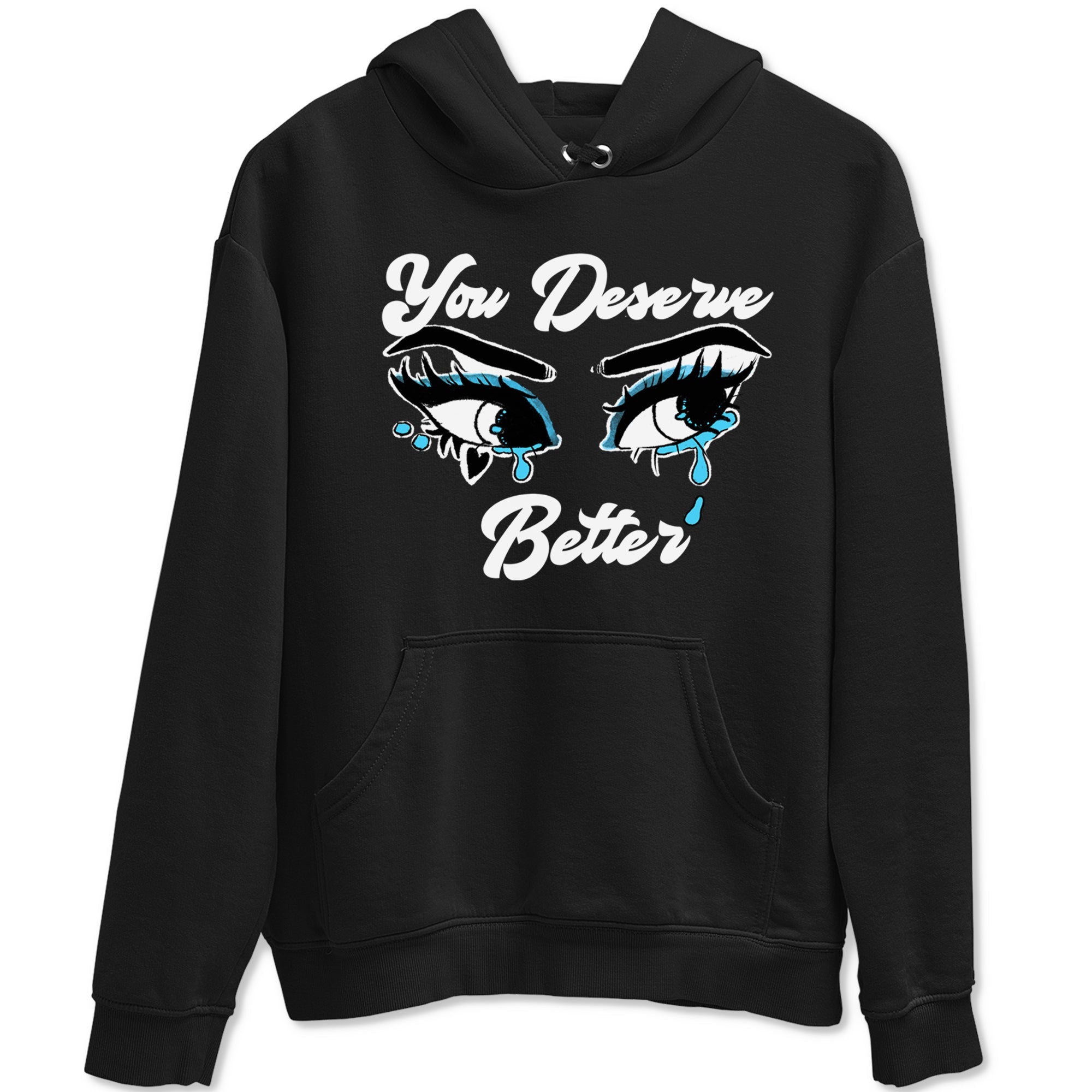 AJ9 Powder Blue shirt to match jordans You Deserve Better sneaker tees Air Jordan 9 Powder Blue Drip Gear Zone unisex cotton Black 2 crew neck shirt