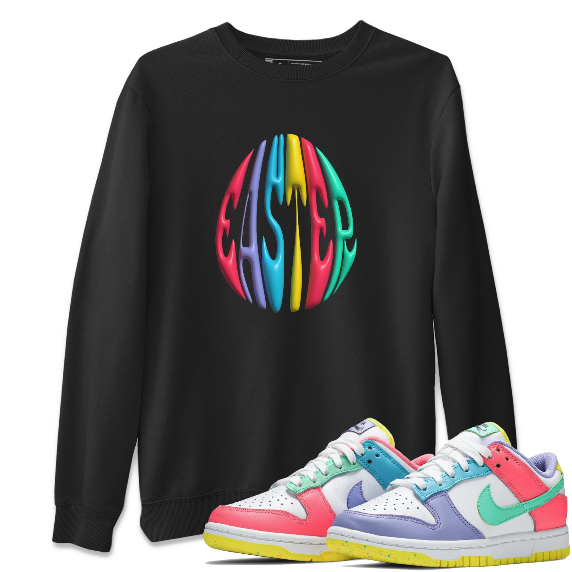 Dunk Easter Candy Sneaker Tees Drip Gear Zone 3D Easter Typo Sneaker Tees Nike Easter Shirt Unisex Shirts Black 1