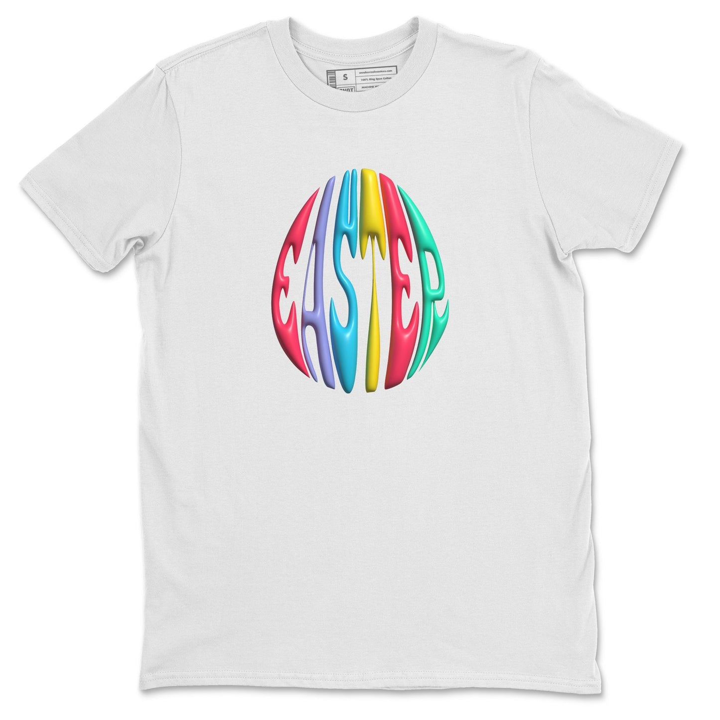 Dunk Easter Candy Sneaker Tees Drip Gear Zone 3D Easter Typo Sneaker Tees Nike Easter Shirt Unisex Shirts White 2