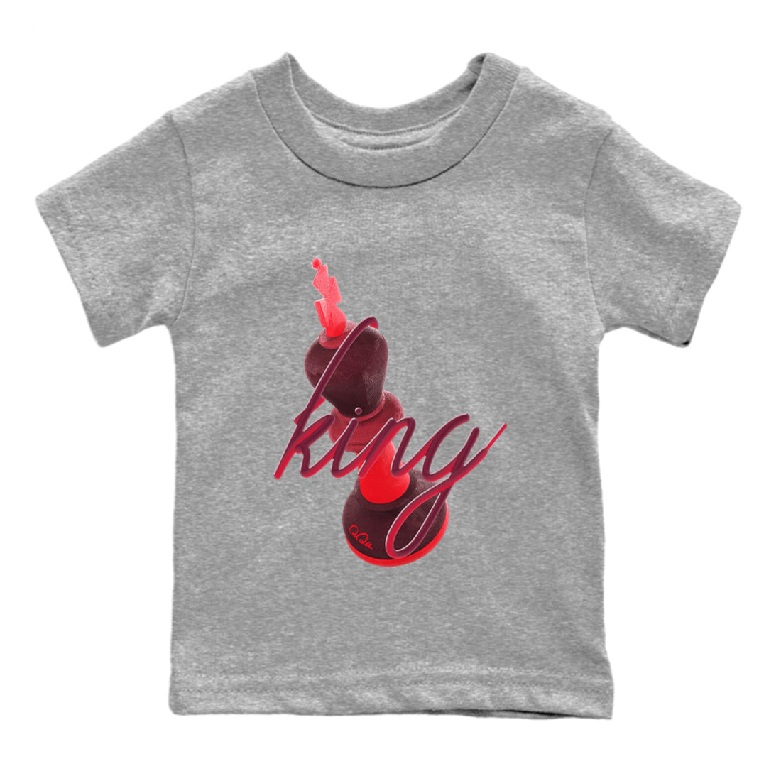 Air Force 1 Layers of Love shirt to match jordans 3D King sneaker tees af1 Layers of Love Drip Gear Zone baby toddler Heather Grey 2 cotton Shirt