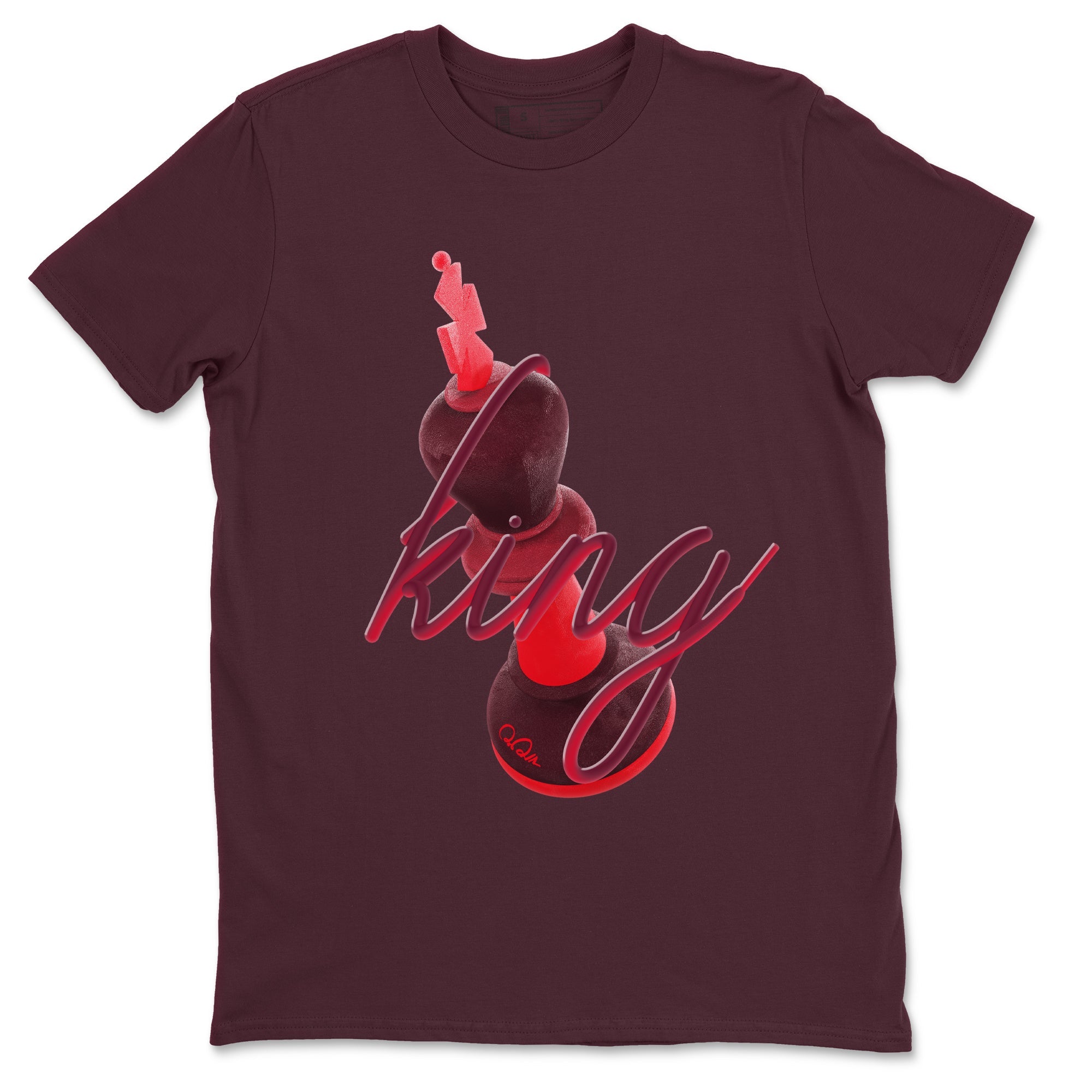 Air Force 1 Layers of Love shirt to match jordans 3D King sneaker tees af1 Layers of Love Drip Gear Zone unisex cotton Maroon 2 crew neck shirt