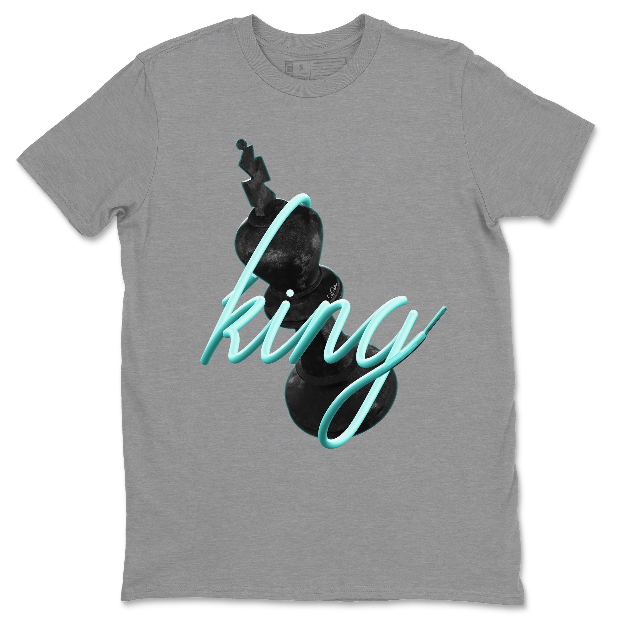 Air Force 1 Tiffany Shirt To Match Jordans 3D King Sneaker Tees Nike Tiffany AF1Drip Gear Zone Sneaker Matching Clothing Unisex Shirts Heather Grey 2