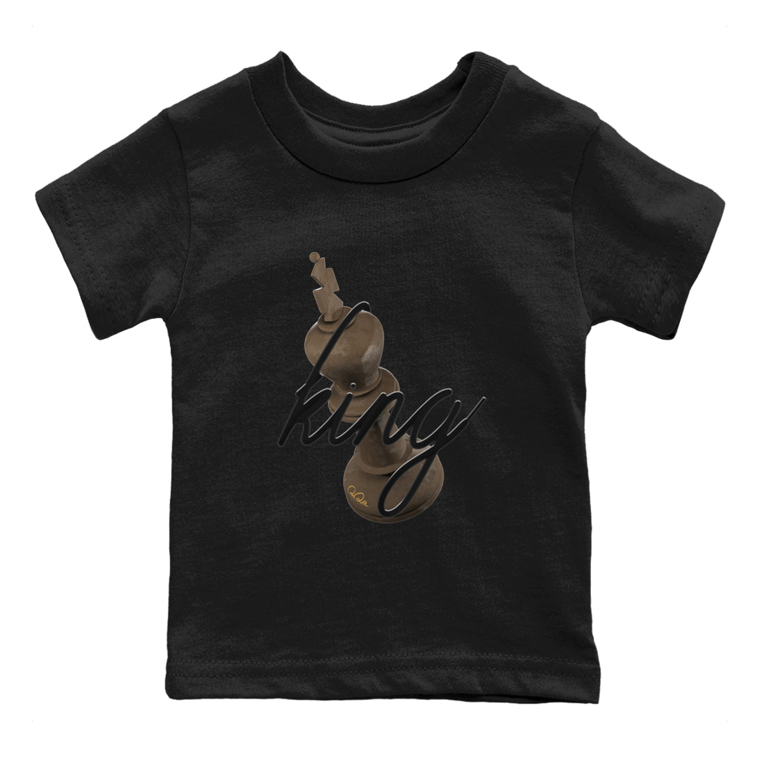Air Jordan 1 Palomino shirt to match jordans 3D King Streetwear Sneaker Shirt AJ1 High Palomino Drip Gear Zone Sneaker Matching Clothing Baby Toddler Black 2 T-Shirt