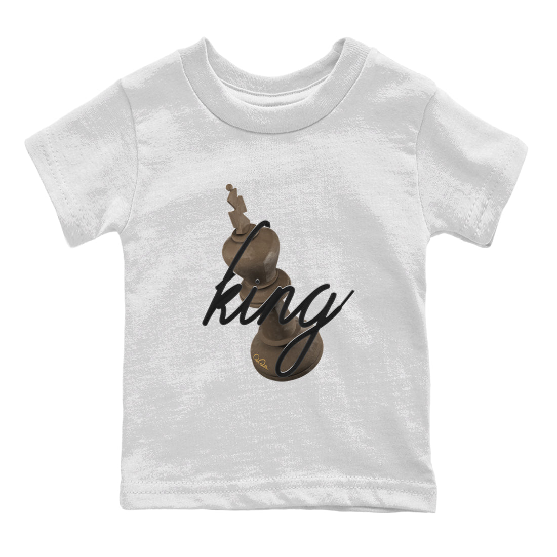 Air Jordan 1 Palomino shirt to match jordans 3D King Streetwear Sneaker Shirt AJ1 High Palomino Drip Gear Zone Sneaker Matching Clothing Baby Toddler White 2 T-Shirt