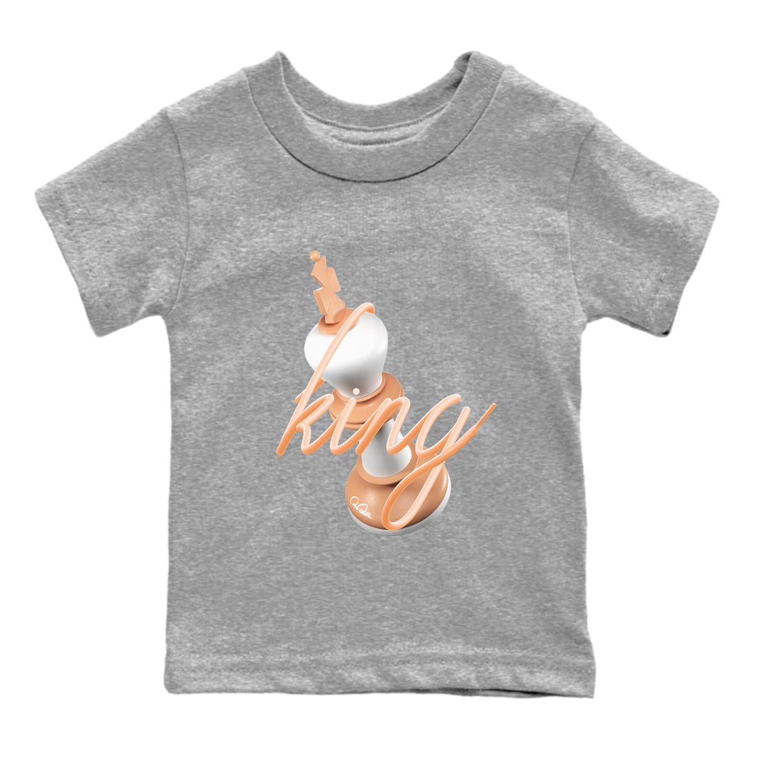 Air Jordan 1 Praline shirt to match jordans 3D King Streetwear Sneaker Shirt AJ1Praline Drip Gear Zone Sneaker Matching Clothing Baby Toddler Heather Grey 2 T-Shirt