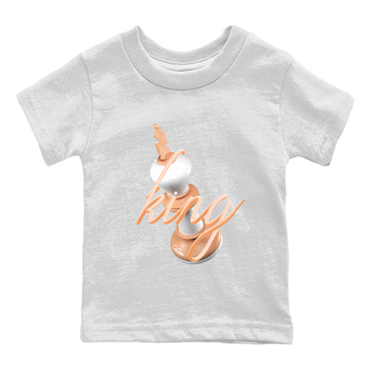 Air Jordan 1 Praline shirt to match jordans 3D King Streetwear Sneaker Shirt AJ1Praline Drip Gear Zone Sneaker Matching Clothing Baby Toddler White 2 T-Shirt
