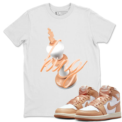 Air Jordan 1 Praline shirt to match jordans 3D King Streetwear Sneaker Shirt AJ1Praline Drip Gear Zone Sneaker Matching Clothing Unisex White 1 T-Shirt