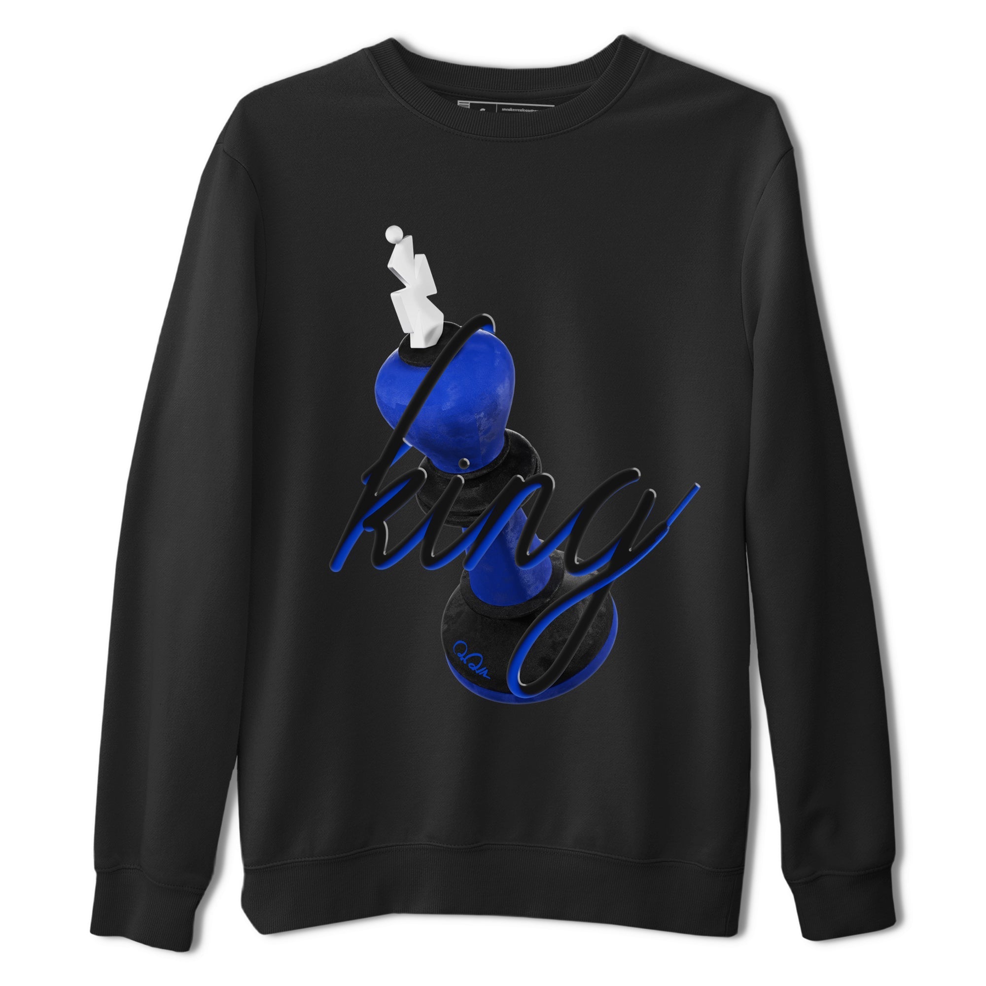 Air Jordan 1 Royal Reimagined shirt to match jordans 3D King sneaker tees AJ1 OG HIGH Royal Reimagined Drip Gear Zone Unisex Sneaker Tees and Sneaker Match T-Shirt Black 2 T-Shirt