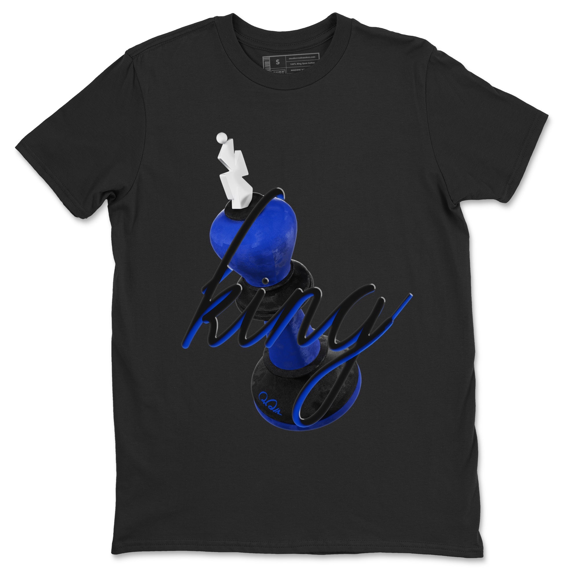 Air Jordan 1 Royal Reimagined shirt to match jordans 3D King sneaker tees AJ1 OG HIGH Royal Reimagined Drip Gear Zone Unisex Sneaker Tees and Sneaker Match T-Shirt Black 2 T-Shirt
