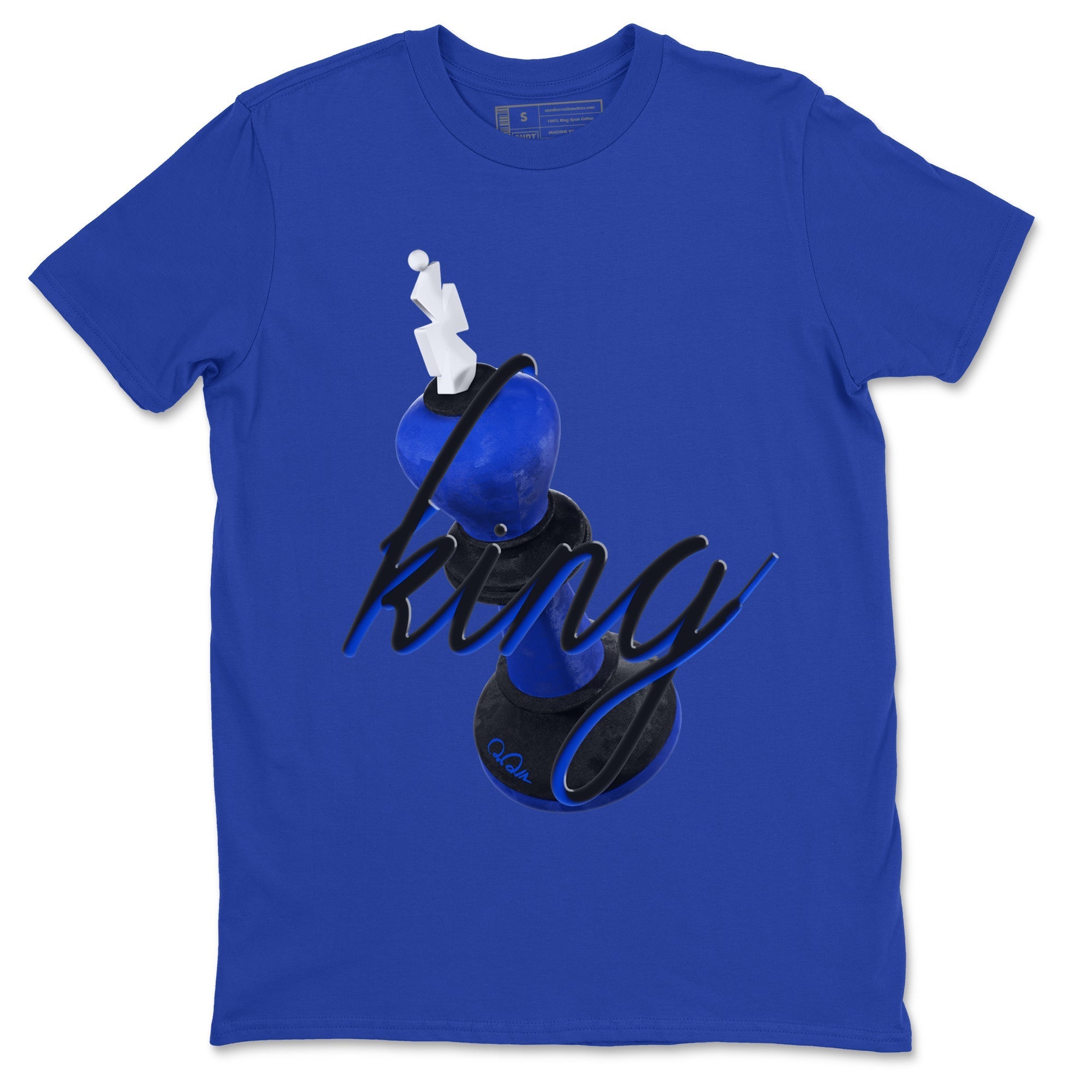 Air Jordan 1 Royal Reimagined shirt to match jordans 3D King sneaker tees AJ1 OG HIGH Royal Reimagined Drip Gear Zone Unisex Sneaker Tees and Sneaker Match T-Shirt Royal Blue 2 T-Shirt