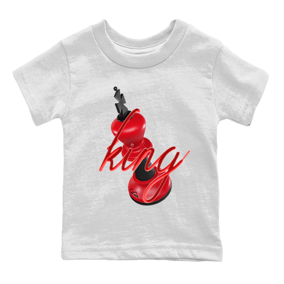 Air Jordan 1 Satin Bred Sneaker Match Tees 3D King Streetwear Sneaker Shirt AJ1 Satin Bred Sneaker Release Tees Kids Shirts White 2