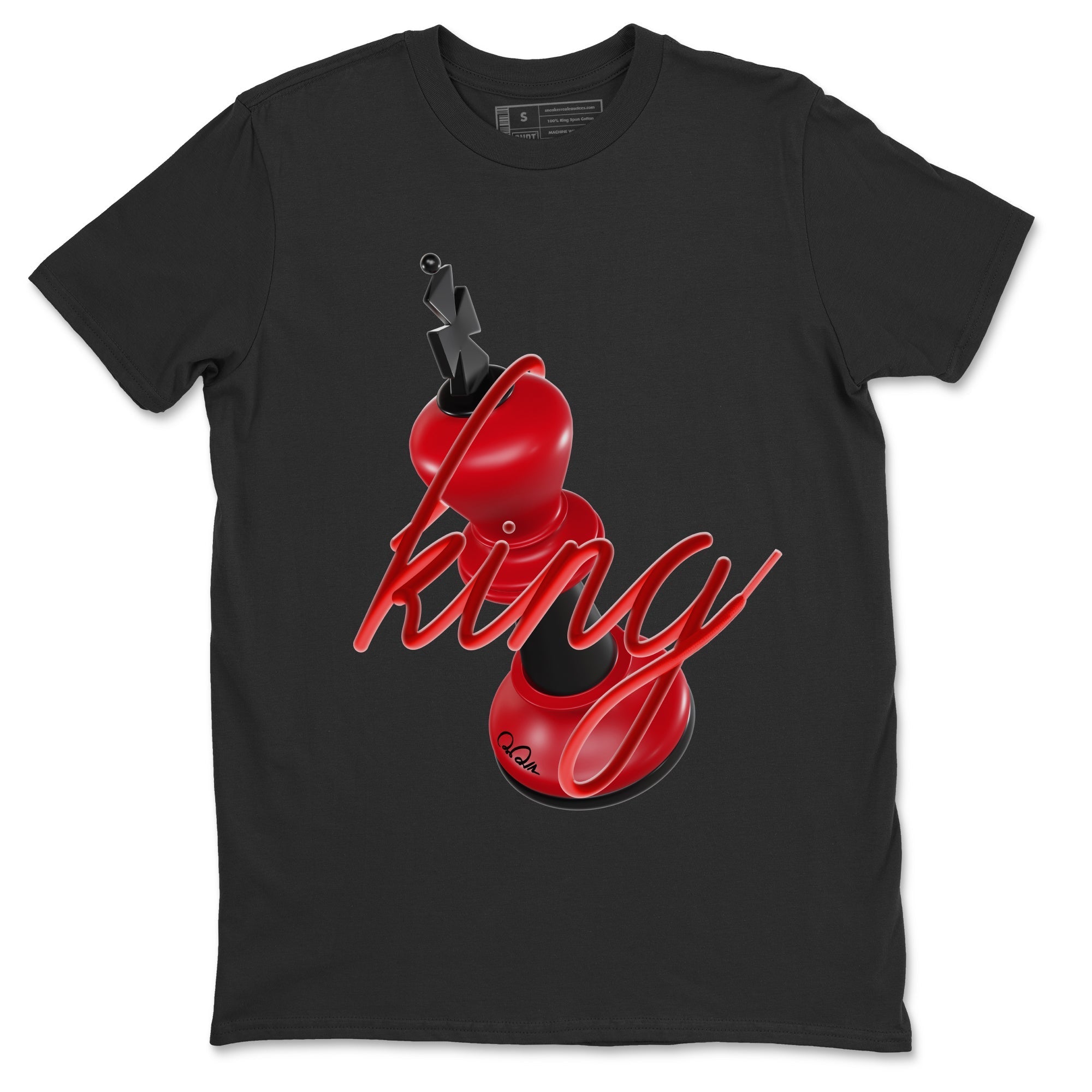 Air Jordan 1 Satin Bred Sneaker Match Tees 3D King Streetwear Sneaker Shirt AJ1 Satin Bred Sneaker Release Tees Unisex Shirts Black 2