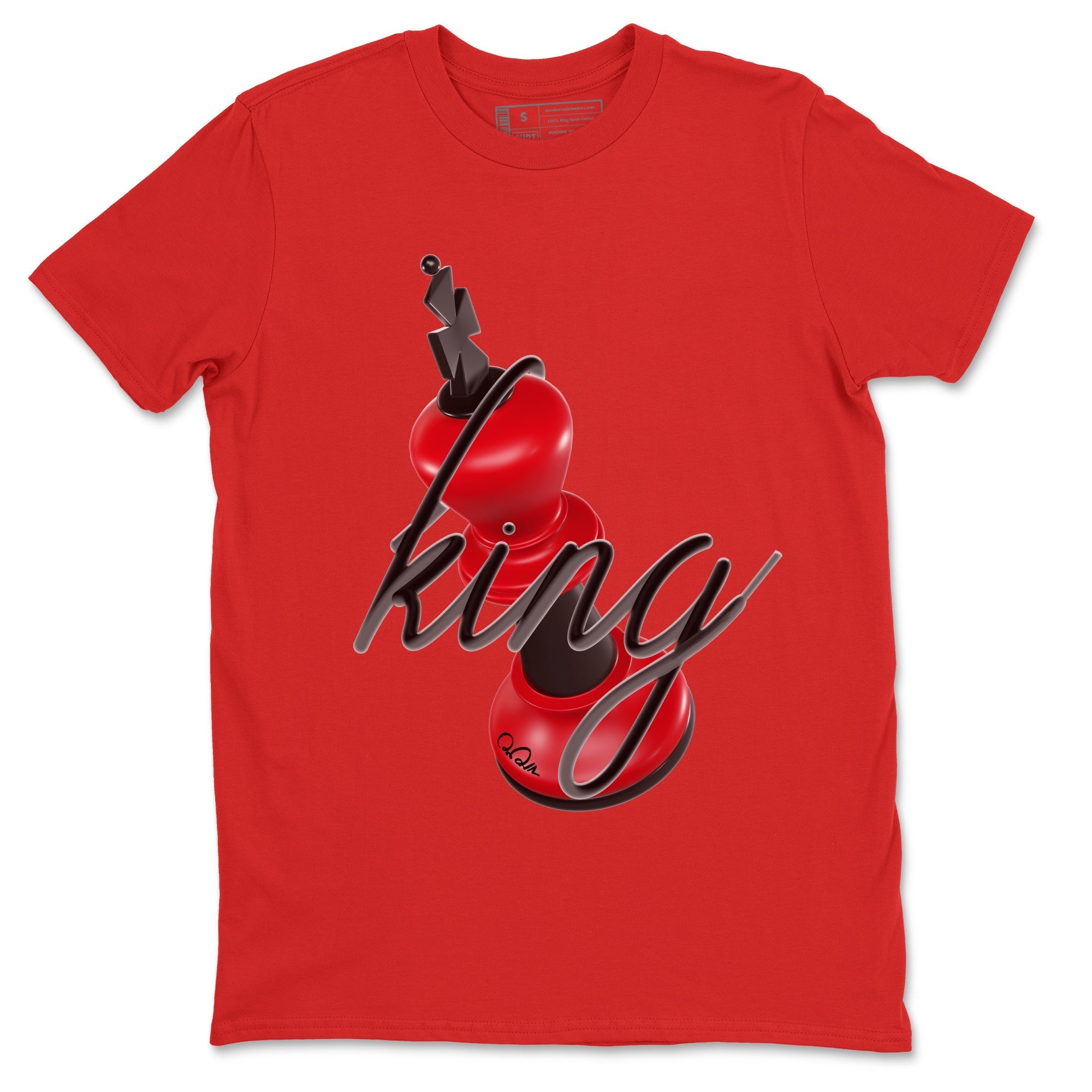Air Jordan 1 Satin Bred Sneaker Match Tees 3D King Streetwear Sneaker Shirt AJ1 Satin Bred Sneaker Release Tees Unisex Shirts Red 2