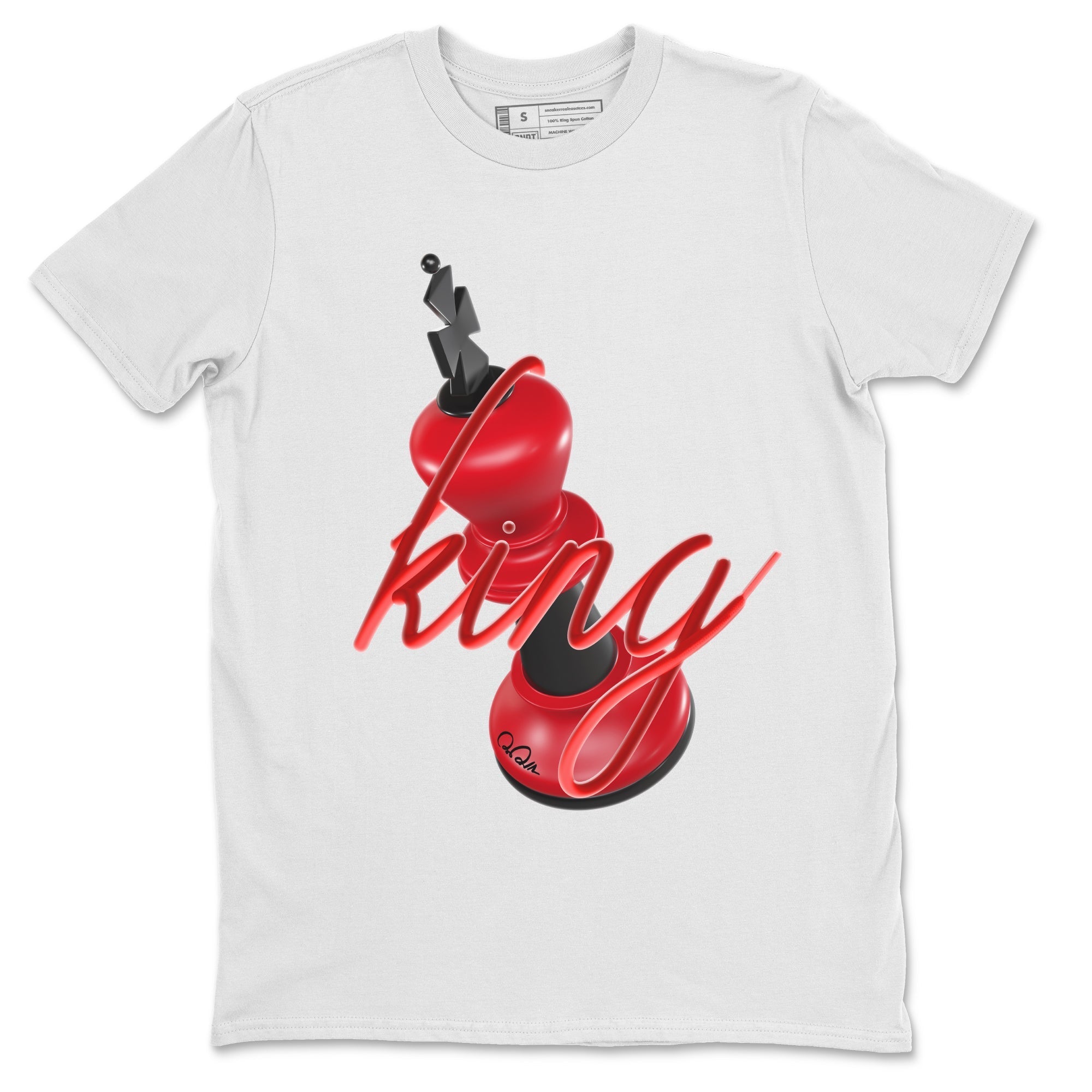 Air Jordan 1 Satin Bred Sneaker Match Tees 3D King Streetwear Sneaker Shirt AJ1 Satin Bred Sneaker Release Tees Unisex Shirts White 2
