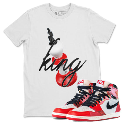 Air Jordan 1 Spider Man Sneaker Match Tees 3D King Sneaker Release Tees AJ1 Spider Man Sneaker Release Tees Unisex Shirts White 1
