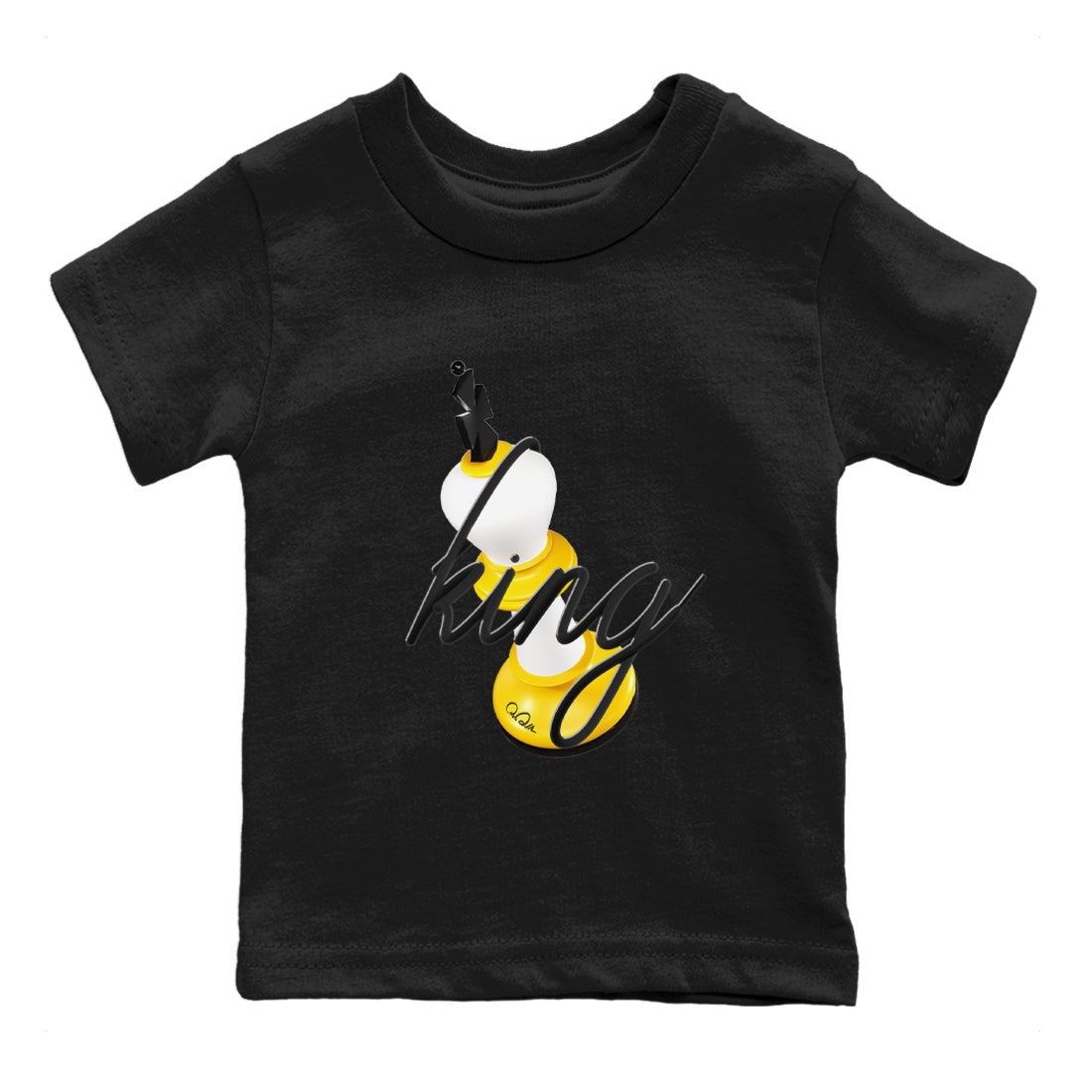1s Yellow Ochre shirt to match jordans 3D King sneaker tees streetwear brand Air Jordan 1 Yellow Ochre Drip Gear Zone Brand baby toddler Black 2 cotton Shirt