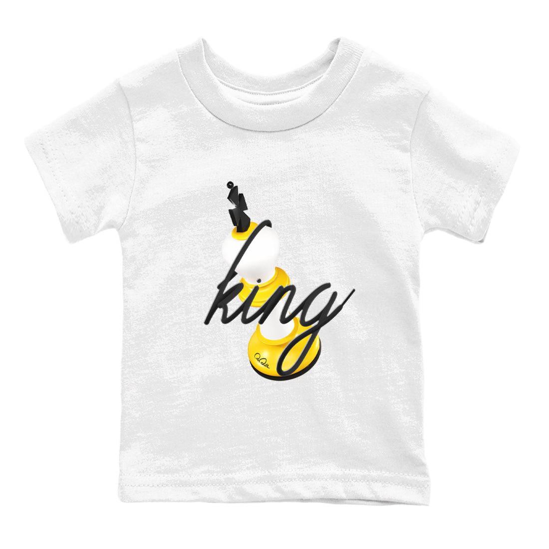 1s Yellow Ochre shirt to match jordans 3D King sneaker tees streetwear brand Air Jordan 1 Yellow Ochre Drip Gear Zone Brand baby toddler White 2 cotton Shirt