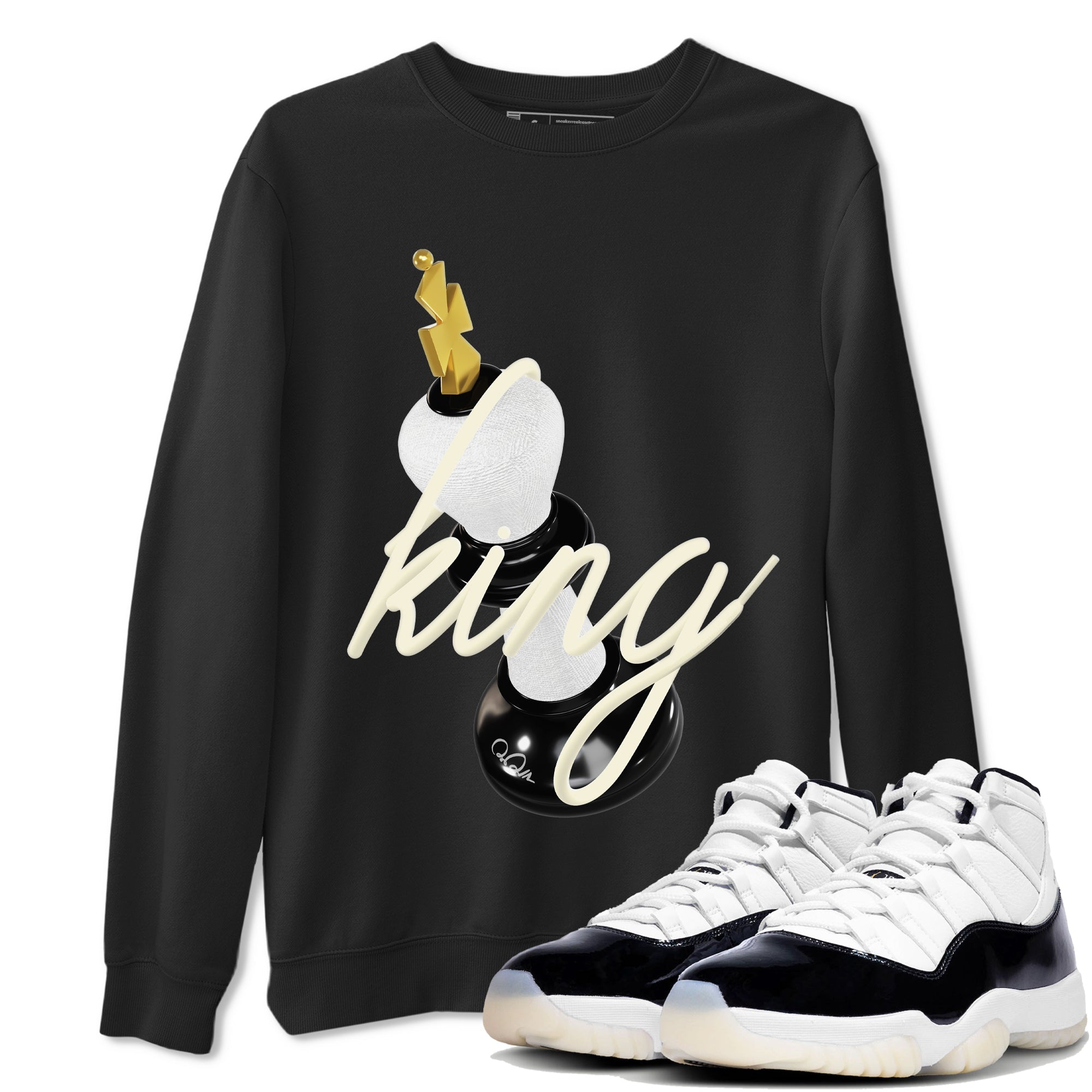 11s Gratitude shirt to match jordans 3D King sneaker tees Air Jordan 11 Gratitude Drip Gear Zone Unisex Black 1 T-Shirt