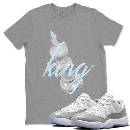 Air Jordan 11 White Cement 3D King Crew Neck Streetwear Sneaker Shirt Air Jordan 11 Cement Grey Sneaker T-Shirts Size Chart