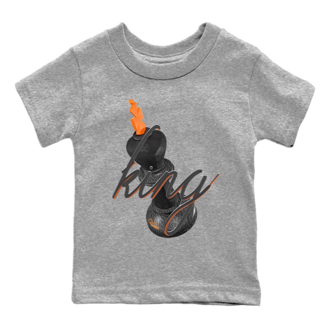 Air Jordan 3 Fear shirt to match jordans 3D King sneaker tees AJ3 Fear Drip Gear Zone Baby Toddler Heather Grey 2 T-Shirt