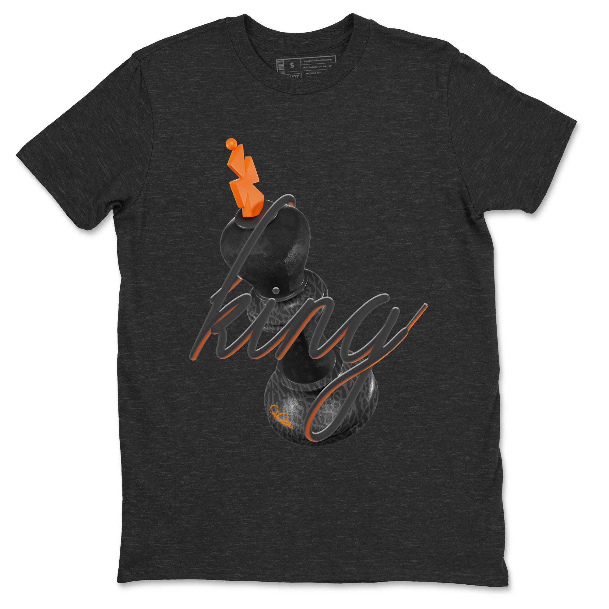 Air Jordan 3 Fear shirt to match jordans 3D King sneaker tees AJ3 Fear Drip Gear Zone Unisex Charcoal Heather 2 T-Shirt