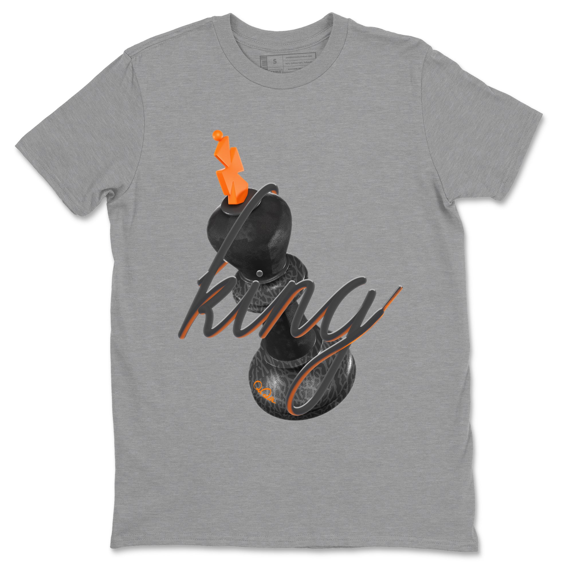 Air Jordan 3 Fear shirt to match jordans 3D King sneaker tees AJ3 Fear Drip Gear Zone Unisex Heather Grey 2 T-Shirt