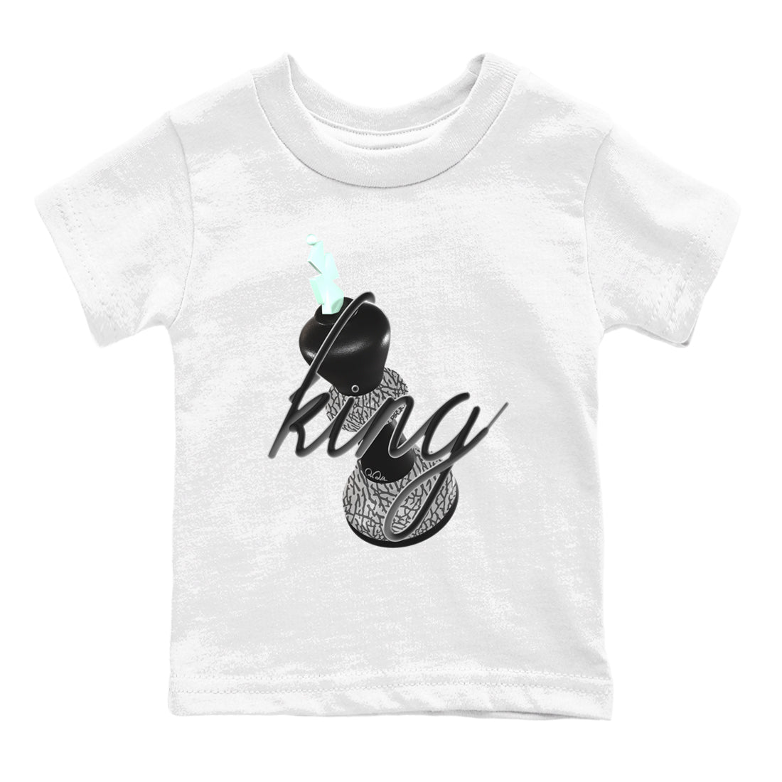 3s Green Glow shirt to match jordans 3D King sneaker tees Air Jordan 3 Green Glow Drip Gear Zone baby toddler White 2 cotton Shirt