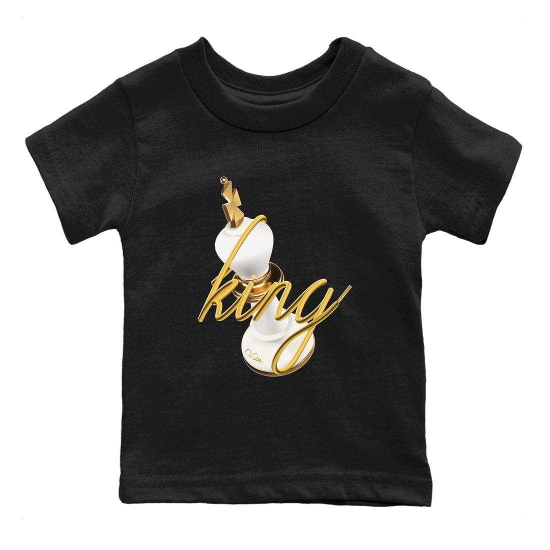 4s Sail 2024 shirt to match jordans 3D King sneaker tees Air Jordan 4 Sail 2024 Drip Gear Zone baby toddler Black 2 cotton Shirt