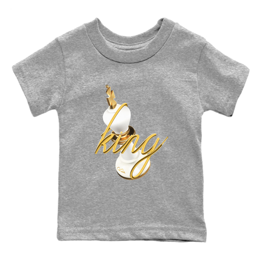4s Sail 2024 shirt to match jordans 3D King sneaker tees Air Jordan 4 Sail 2024 Drip Gear Zone baby toddler Heather Grey 2 cotton Shirt