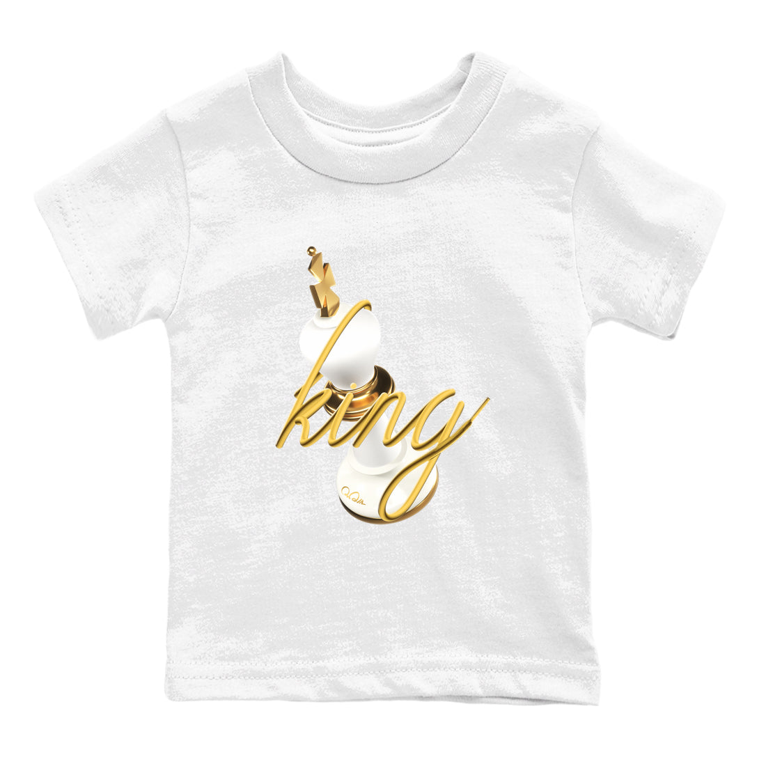 4s Sail 2024 shirt to match jordans 3D King sneaker tees Air Jordan 4 Sail 2024 Drip Gear Zone baby toddler White 2 cotton Shirt