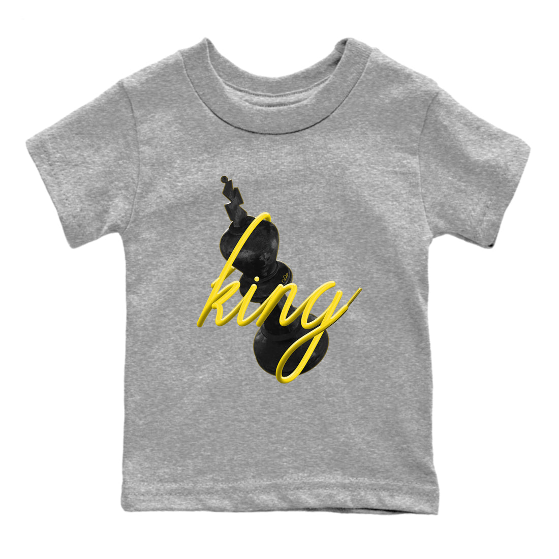 Air Jordan 4 Thunder Sneaker Match Tees 3D King Streetwear Sneaker Shirt AJ4 Thunder Jumpman Sneaker Release Tees Kids Shirts Heather Grey 2