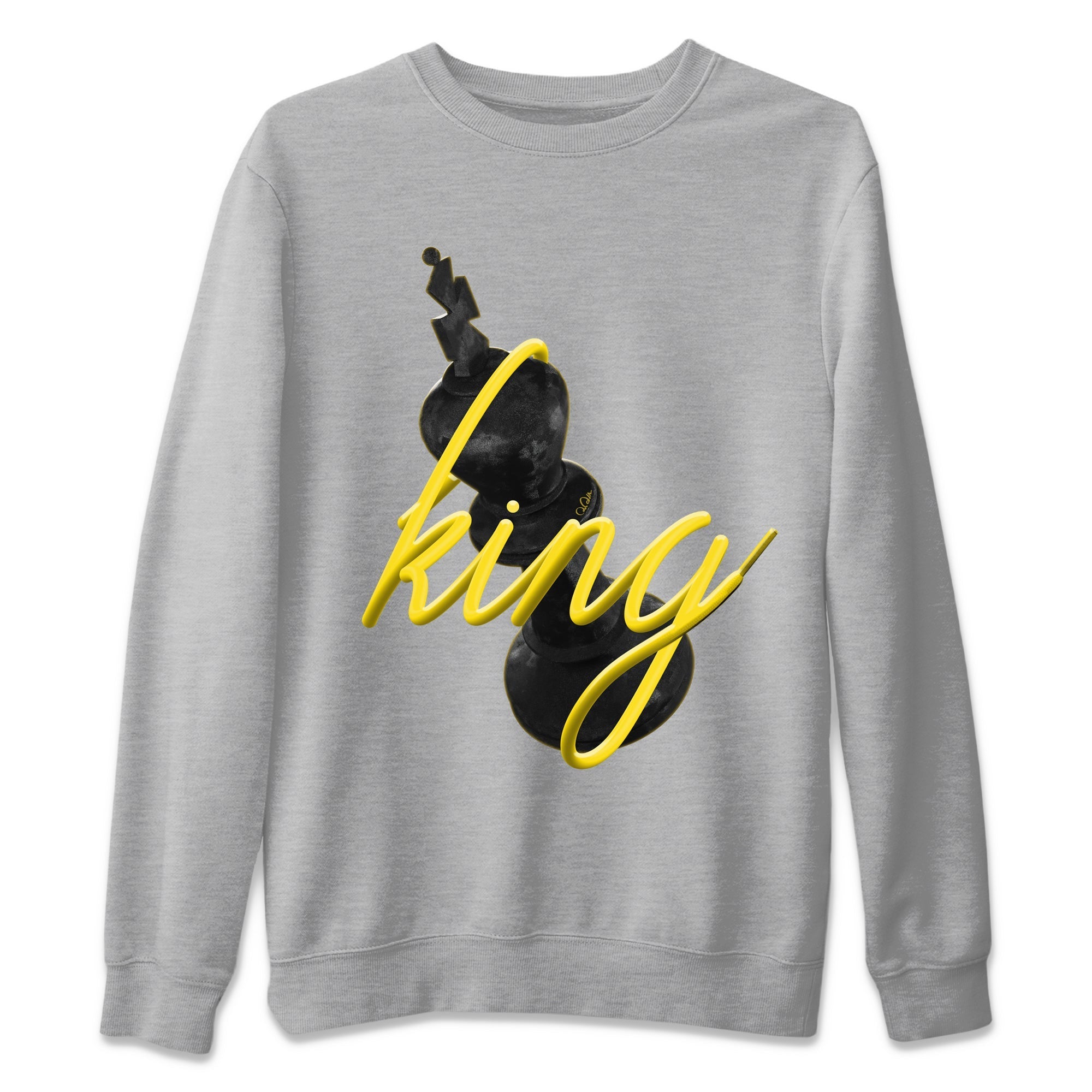 Air Jordan 4 Thunder Sneaker Match Tees 3D King Streetwear Sneaker Shirt AJ4 Thunder Jumpman Sneaker Release Tees Unisex Shirts Heather Grey 2