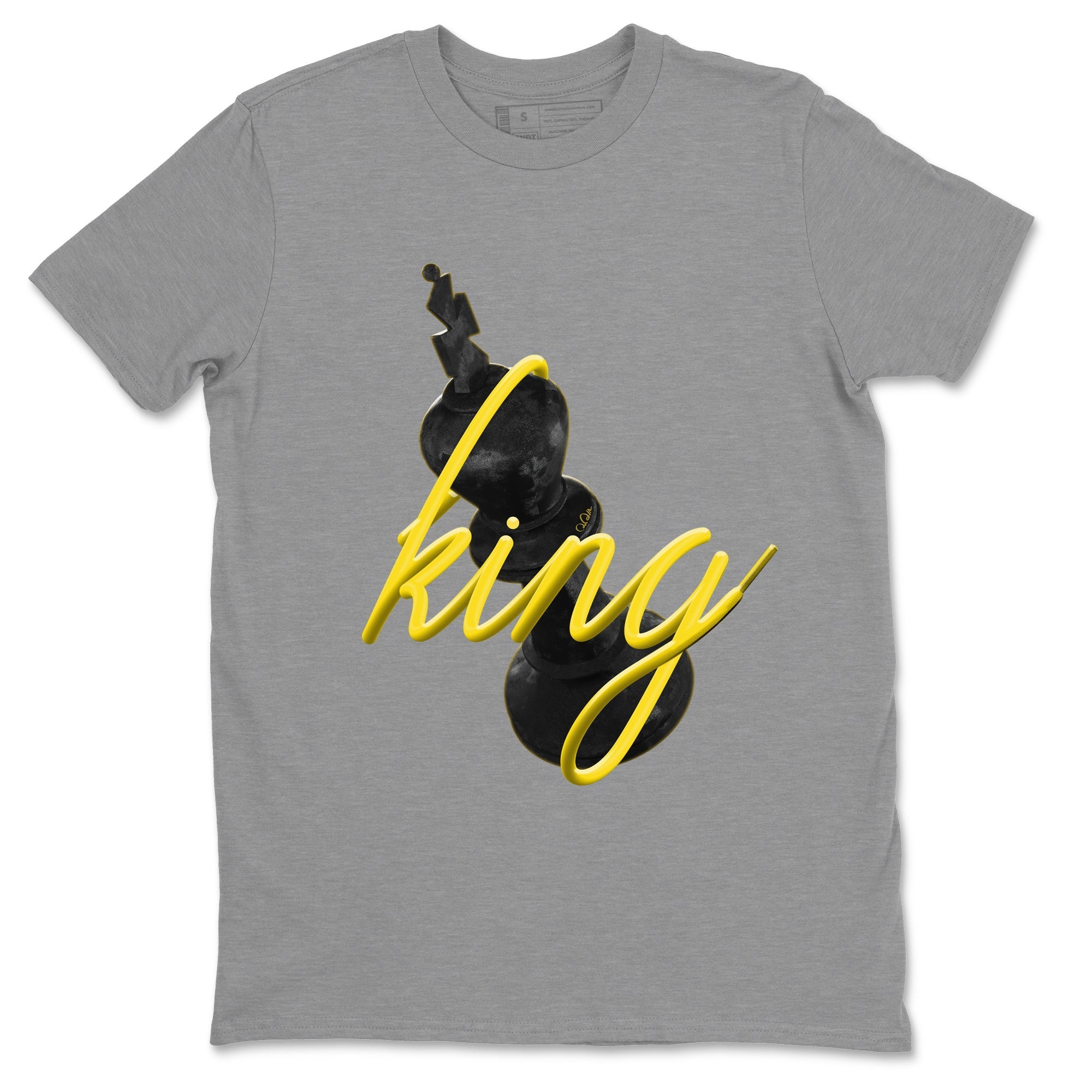 Air Jordan 4 Thunder Sneaker Match Tees 3D King Streetwear Sneaker Shirt AJ4 Thunder Jumpman Sneaker Release Tees Unisex Shirts Heather Grey 2