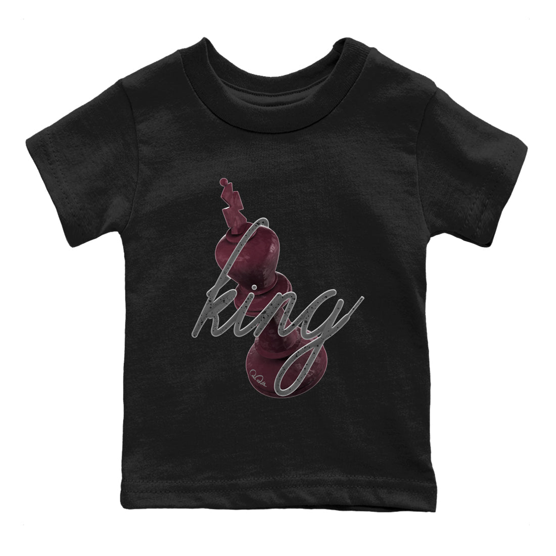 Air Jordan 5 Burgundy Sneaker Match Tees 3D King Streetwear Sneaker Shirt AJ5 Burgundy Sneaker Release Tees Kids Shirts Black 2