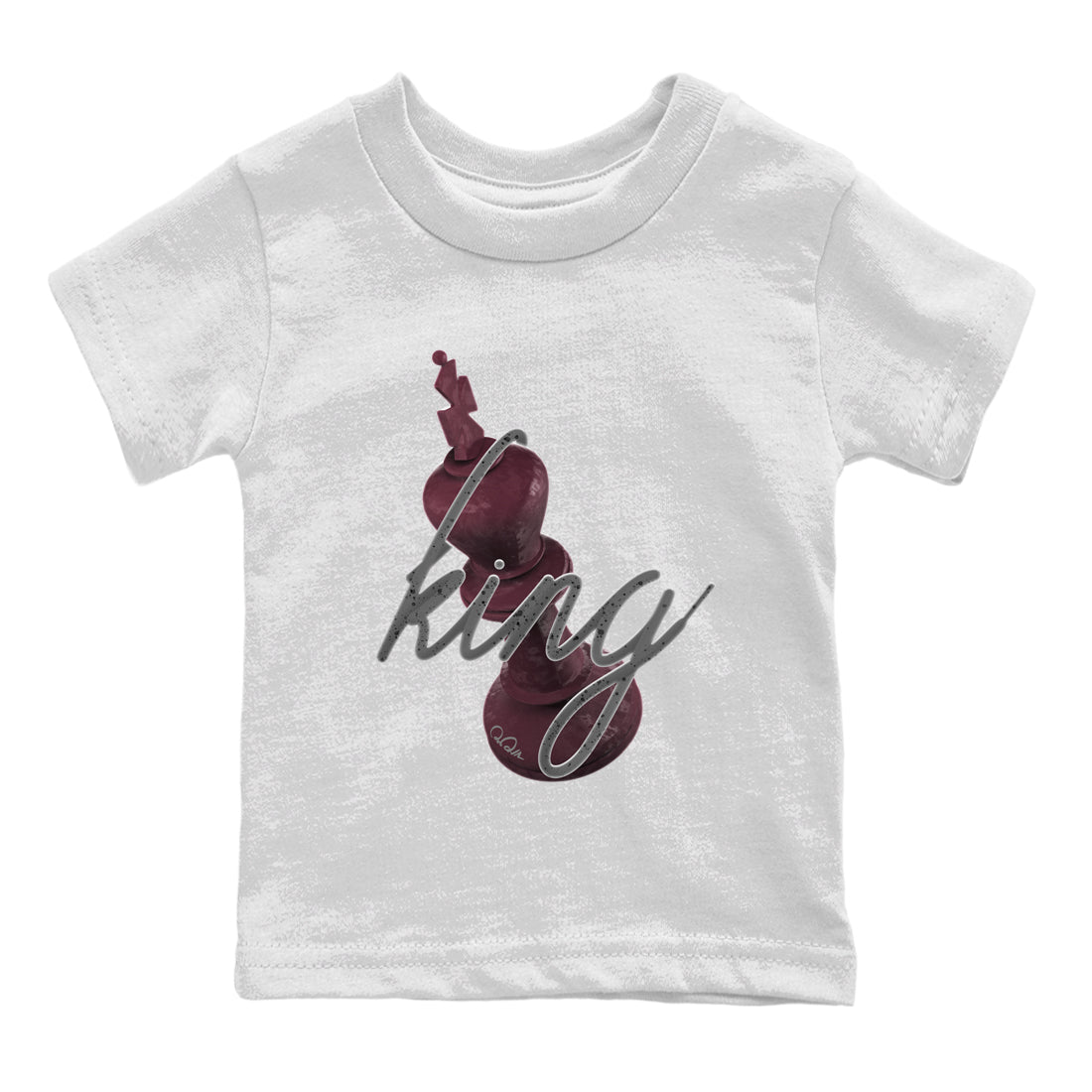 Air Jordan 5 Burgundy Sneaker Match Tees 3D King Streetwear Sneaker Shirt AJ5 Burgundy Sneaker Release Tees Kids Shirts White 2