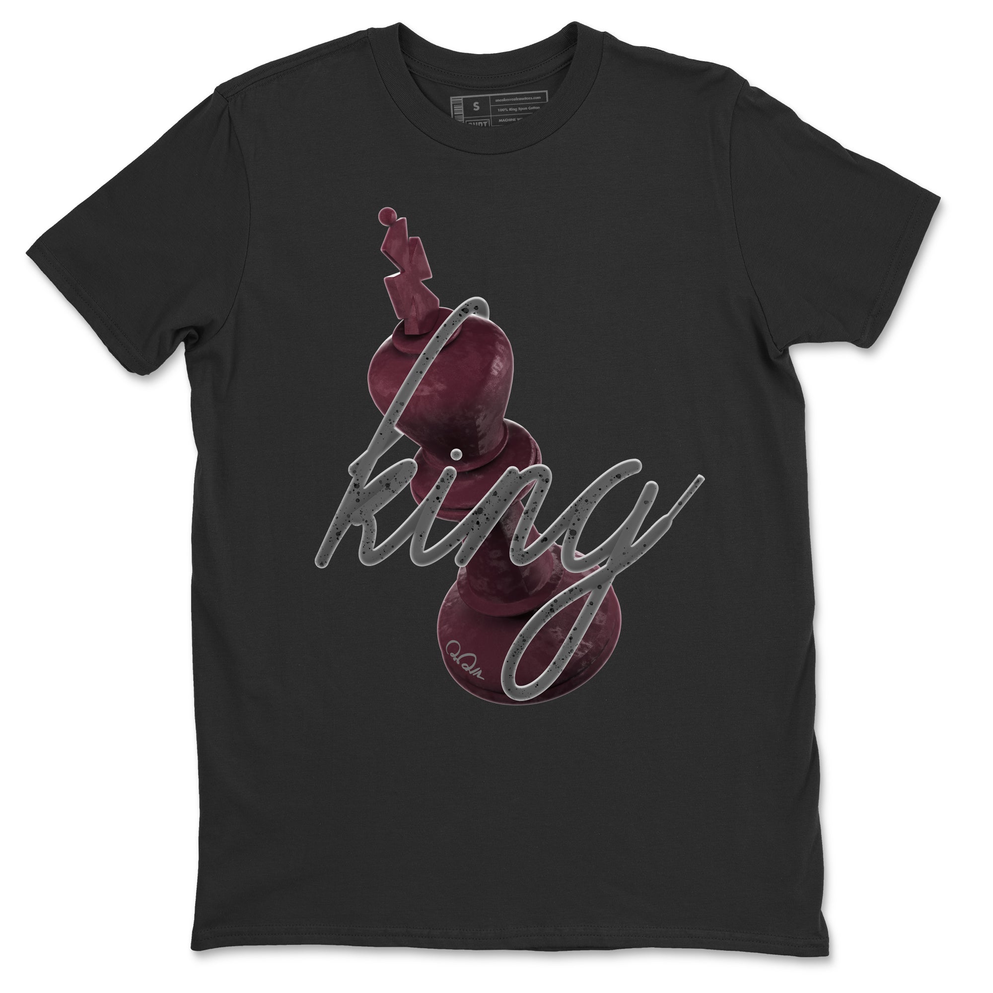Air Jordan 5 Burgundy Sneaker Match Tees 3D King Streetwear Sneaker Shirt AJ5 Burgundy Sneaker Release Tees Unisex Shirts Black 2