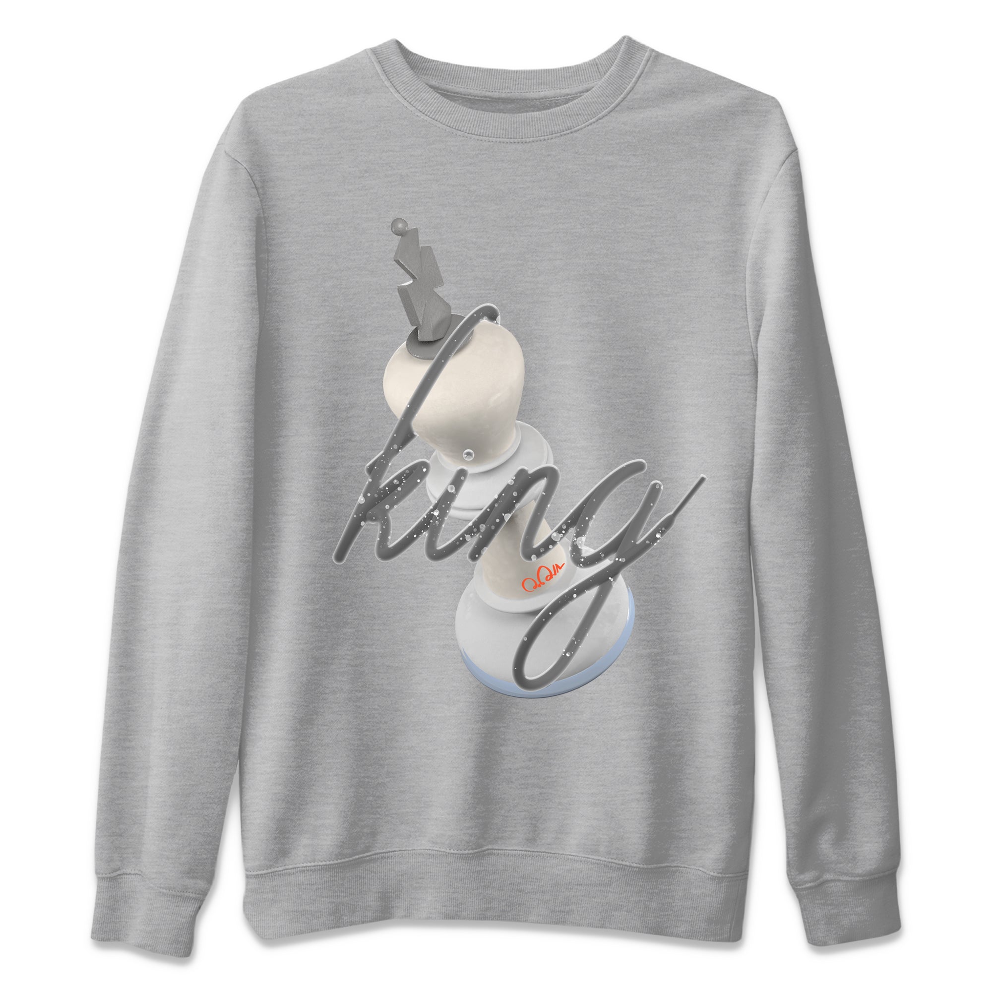 Air Jordan 5 Craft Sneaker Match Tees 3D King Streetwear Sneaker Shirt AJ5 SE Craft Sneaker Release Tees Unisex Shirts Heather Grey 2