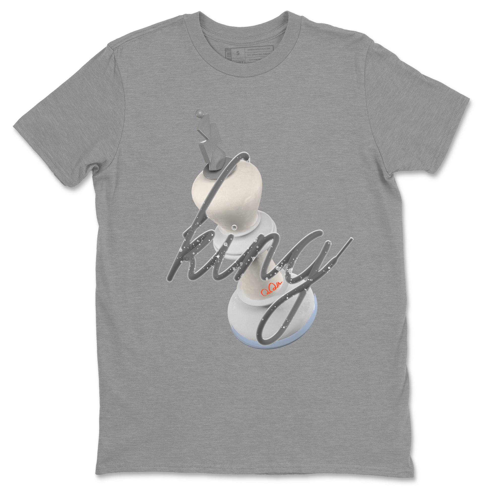 Air Jordan 5 Craft Sneaker Match Tees 3D King Streetwear Sneaker Shirt AJ5 SE Craft Sneaker Release Tees Unisex Shirts Heather Grey 2