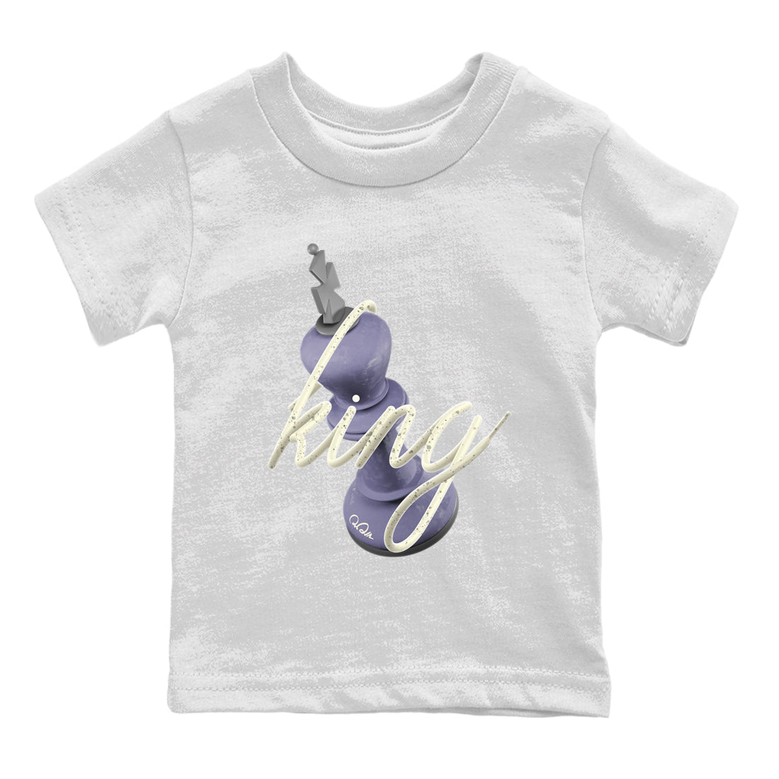 Air Jordan 5 Indigo Haze Sneaker Match Tees 3D King Streetwear Sneaker Shirt AJ5 Indigo Haze Sneaker Release Tees Kids Shirts White 2