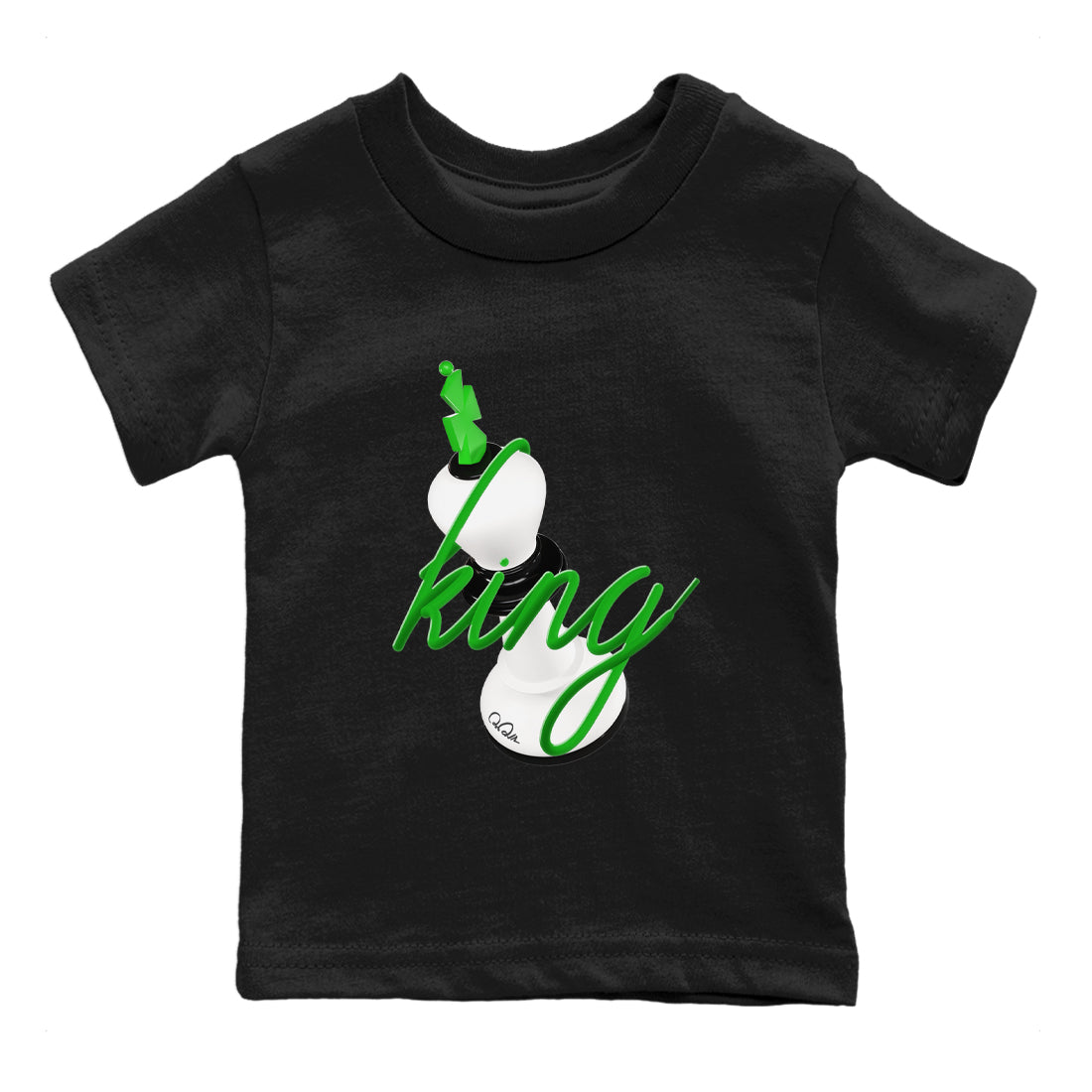 Air Jordan 5 Lucky Green shirt to match jordans 3D King sneaker tees AJ5 Lucky Green Drip Gear Zone baby toddler Black 2 cotton Shirt