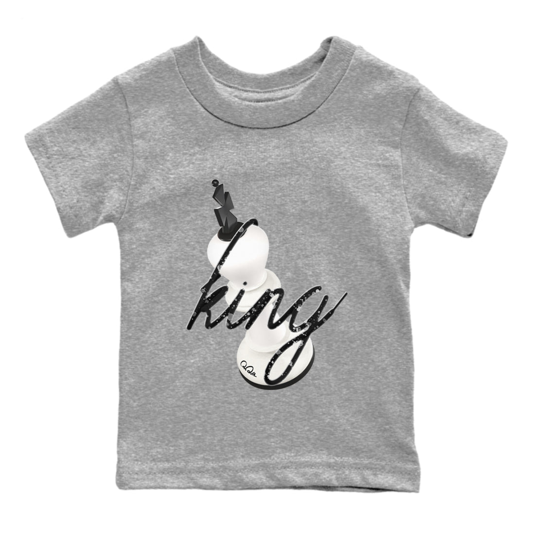 5s Sail shirt to match jordans 3D King sneaker tees Air Jordan 5 Sail Drip Gear Zone baby toddler Heather Grey 2 cotton Shirt