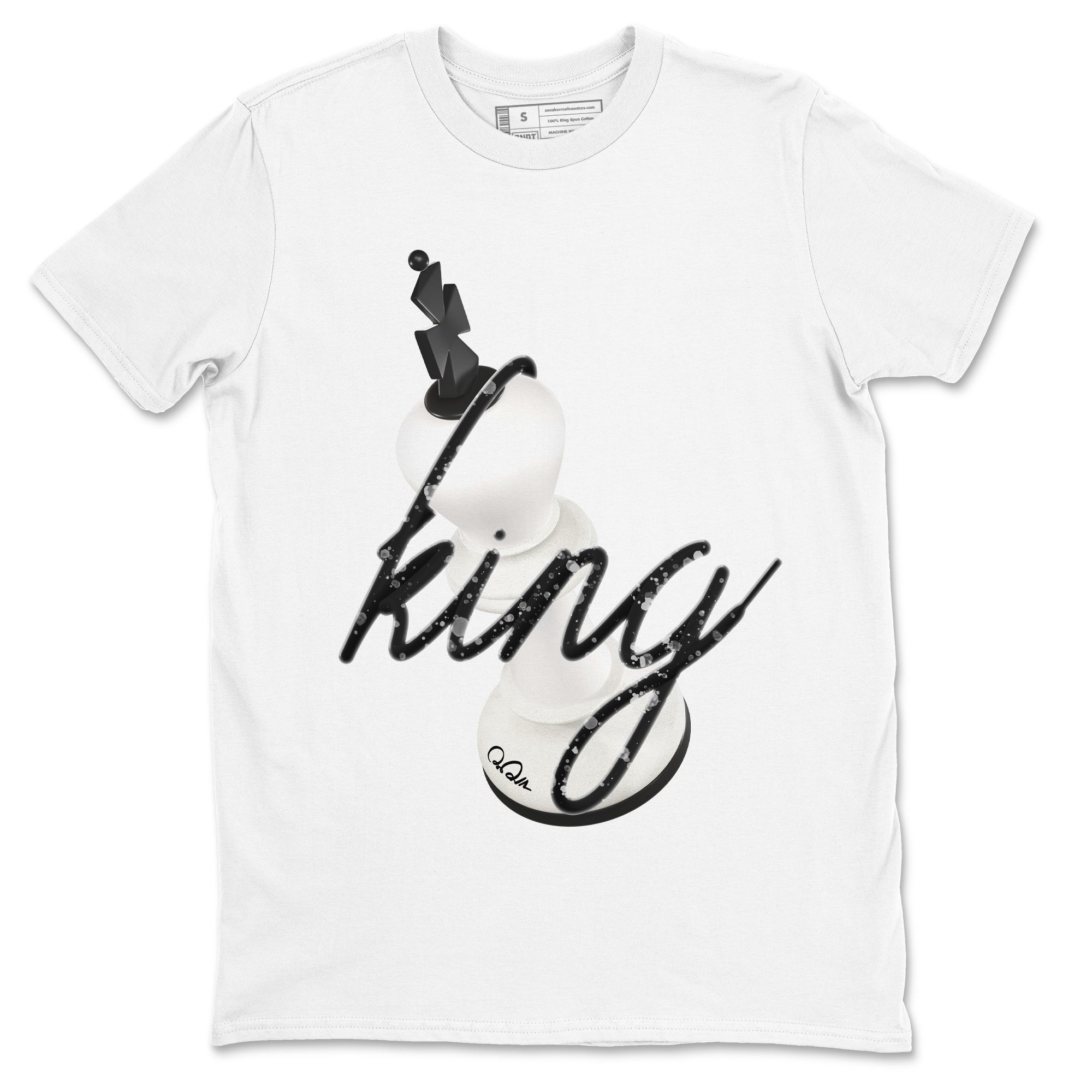 5s Sail shirt to match jordans 3D King sneaker tees Air Jordan 5 Sail Drip Gear Zone unisex cotton White 2 crew neck shirt
