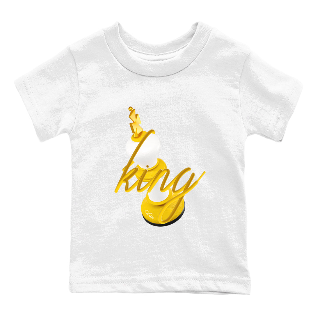 6s Yellow Ochre shirt to match jordans 3D King sneaker tees streetwear brand Air Jordan 6 Yellow Ochre Drip Gear Zone Brand Baby Toddler White 2 T-Shirt