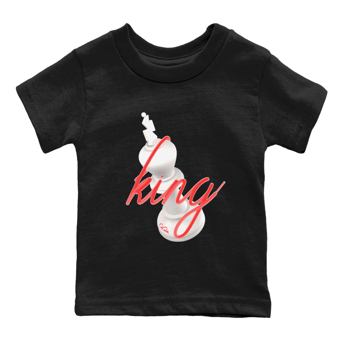 Air Jordan 7 Infrared Sneaker Match Tees 3D King Streetwear Sneaker Shirt AJ7 Infrared Sneaker Release Tees Kids Shirts Black 2
