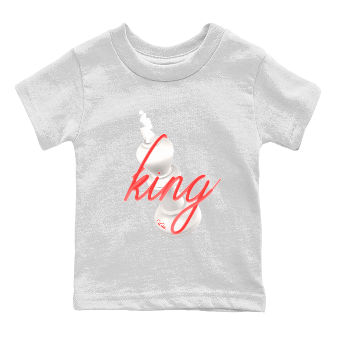 Air Jordan 7 Infrared Sneaker Match Tees 3D King Streetwear Sneaker Shirt AJ7 Infrared Sneaker Release Tees Kids Shirts White 2