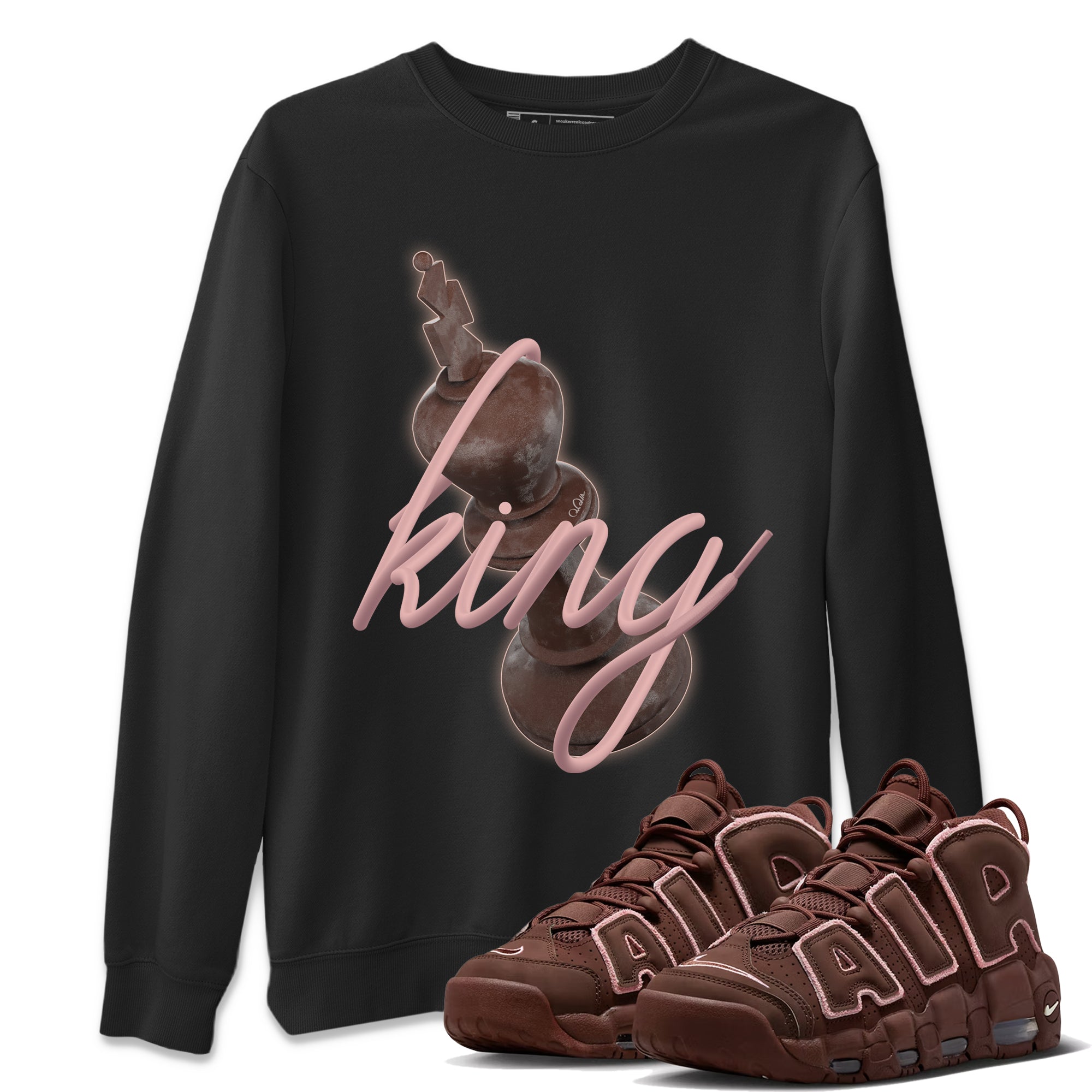 Air More Uptempo Valentines Day Shirt To Match Jordans 3D King Sneaker Tees Nike Uptempo Valentines Day Drip Gear Zone Sneaker Matching Clothing Unisex Shirts Black 1