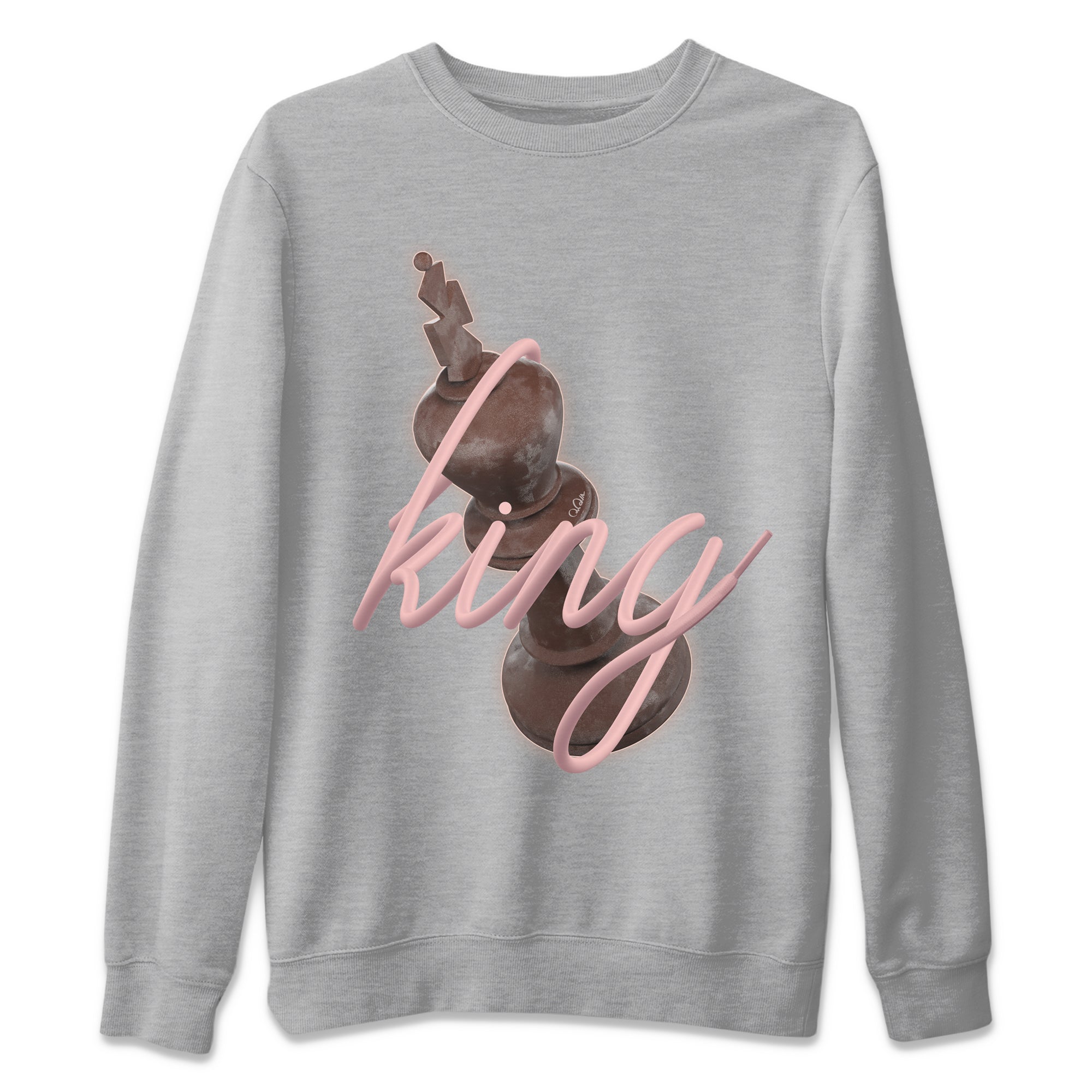 Air More Uptempo Valentines Day Shirt To Match Jordans 3D King Sneaker Tees Nike Uptempo Valentines Day Drip Gear Zone Sneaker Matching Clothing Unisex Shirts Heather Grey 2